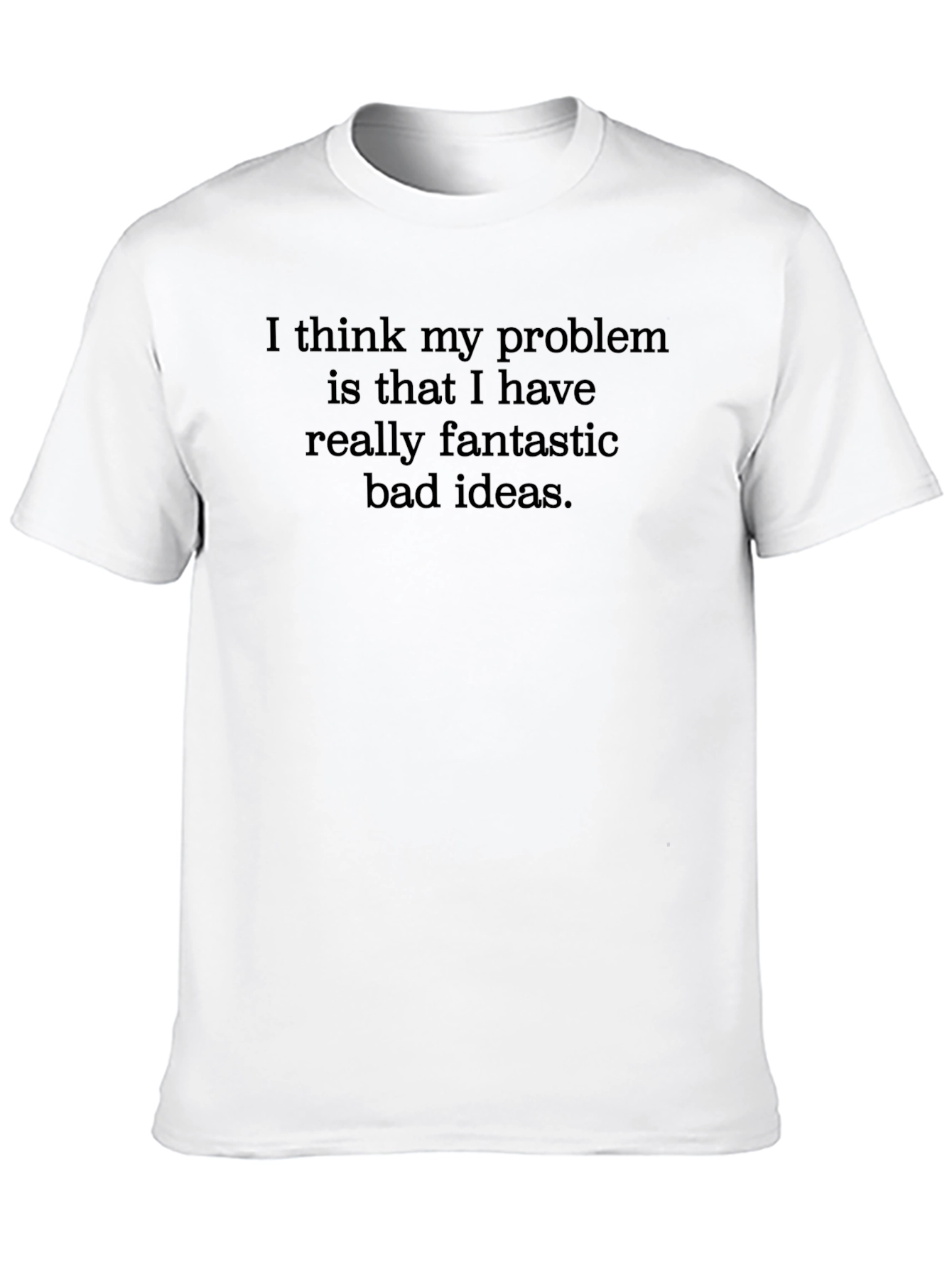 Funny Bad Ideas Graphic Tee - Mens Black T-Shirt