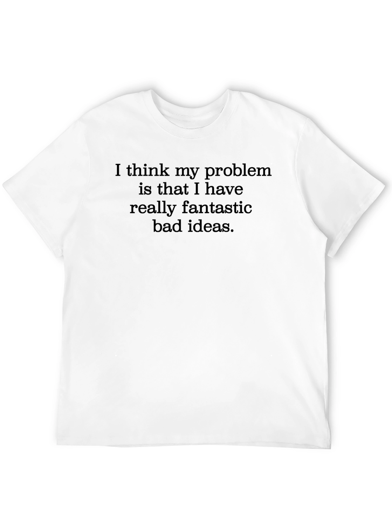 Funny Bad Ideas Graphic Tee - Mens Black T-Shirt
