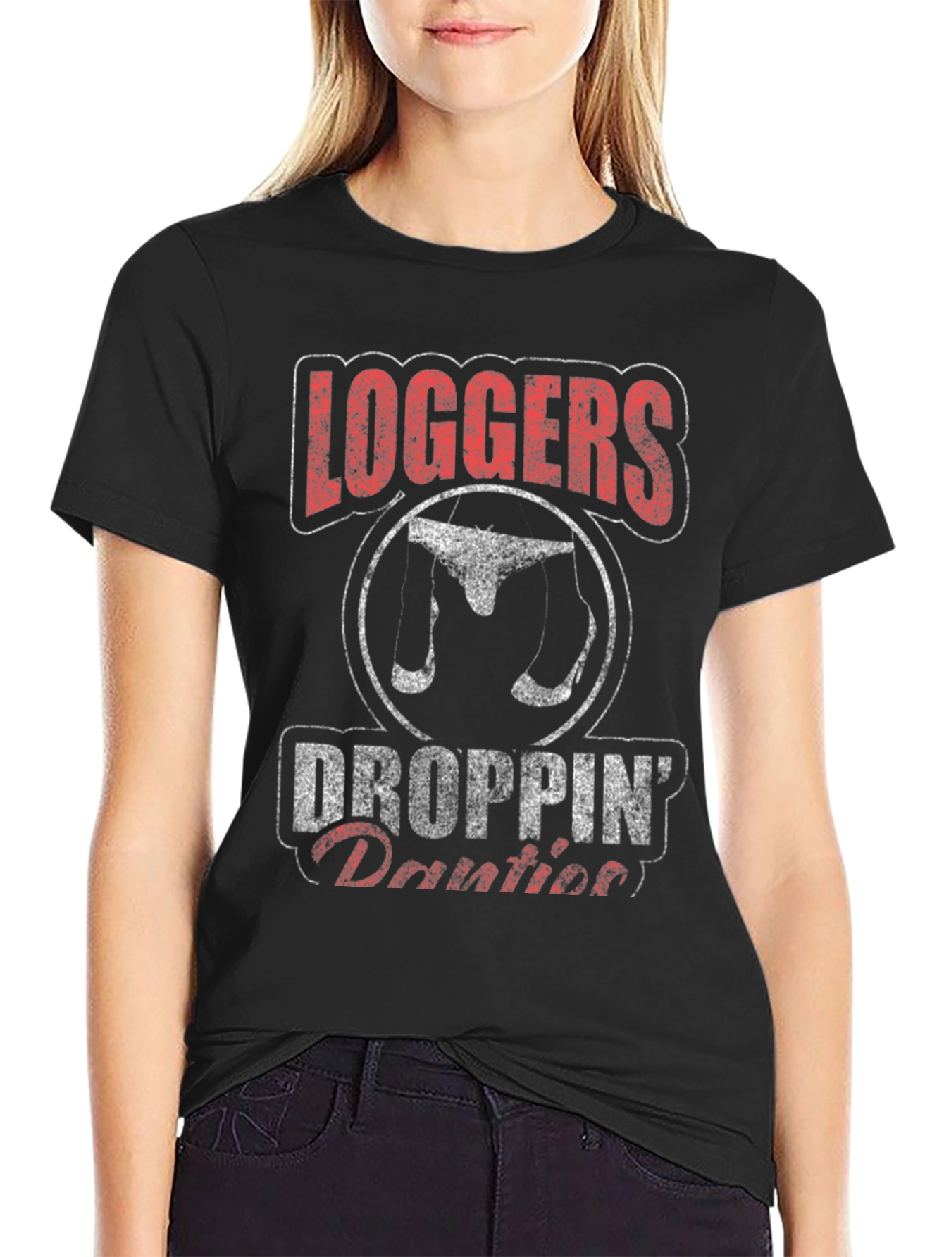 Loggers Droppin Panties Mens T-Shirt