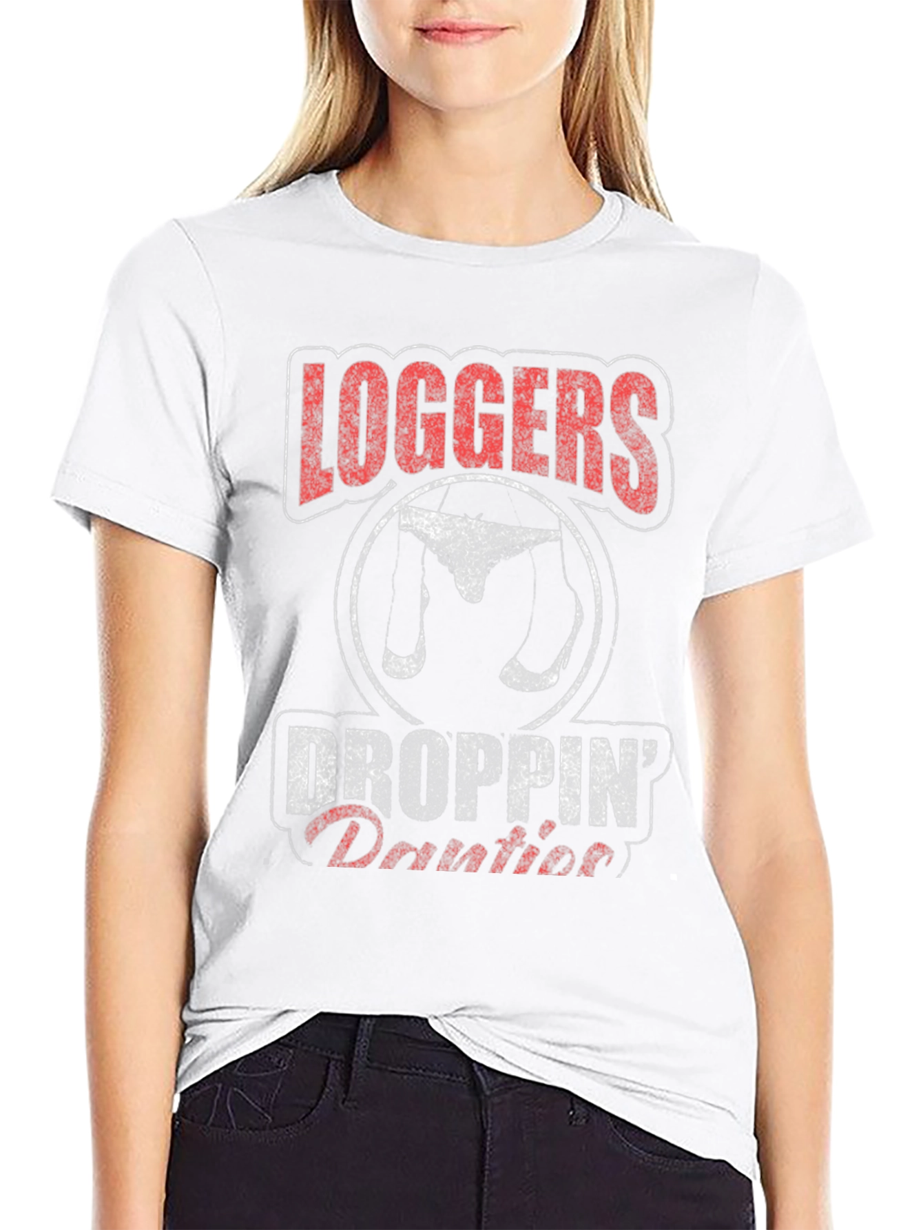 Loggers Droppin Panties Mens T-Shirt