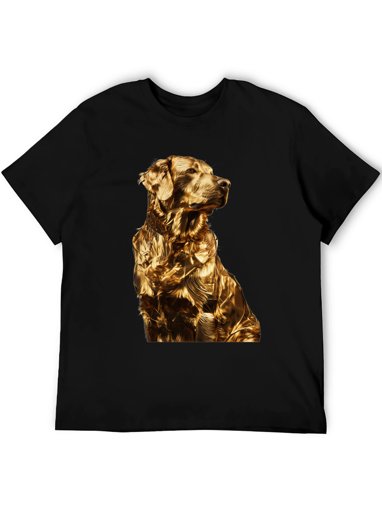 Golden Retriever Dog Black T-Shirt