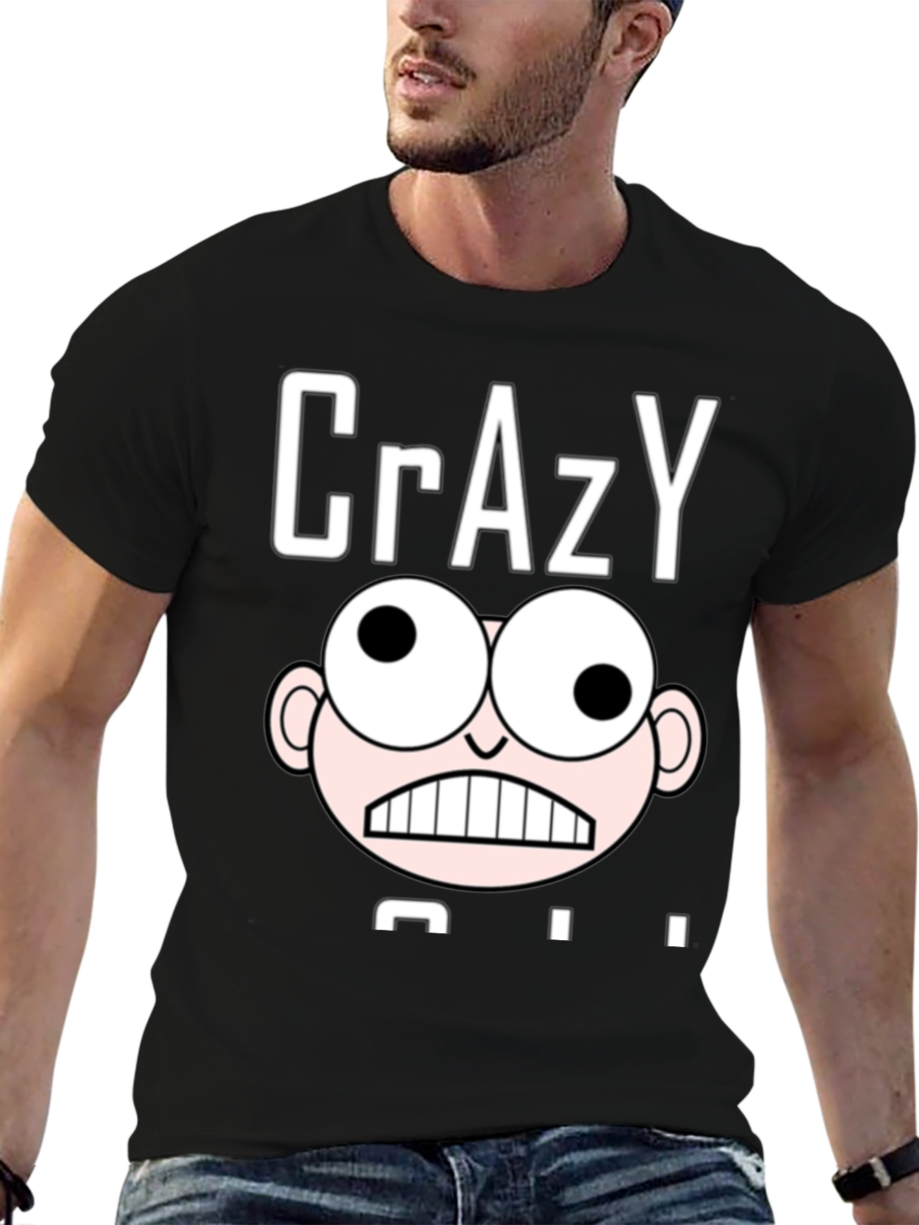 Crazy Character Graphic Print T-Shirt