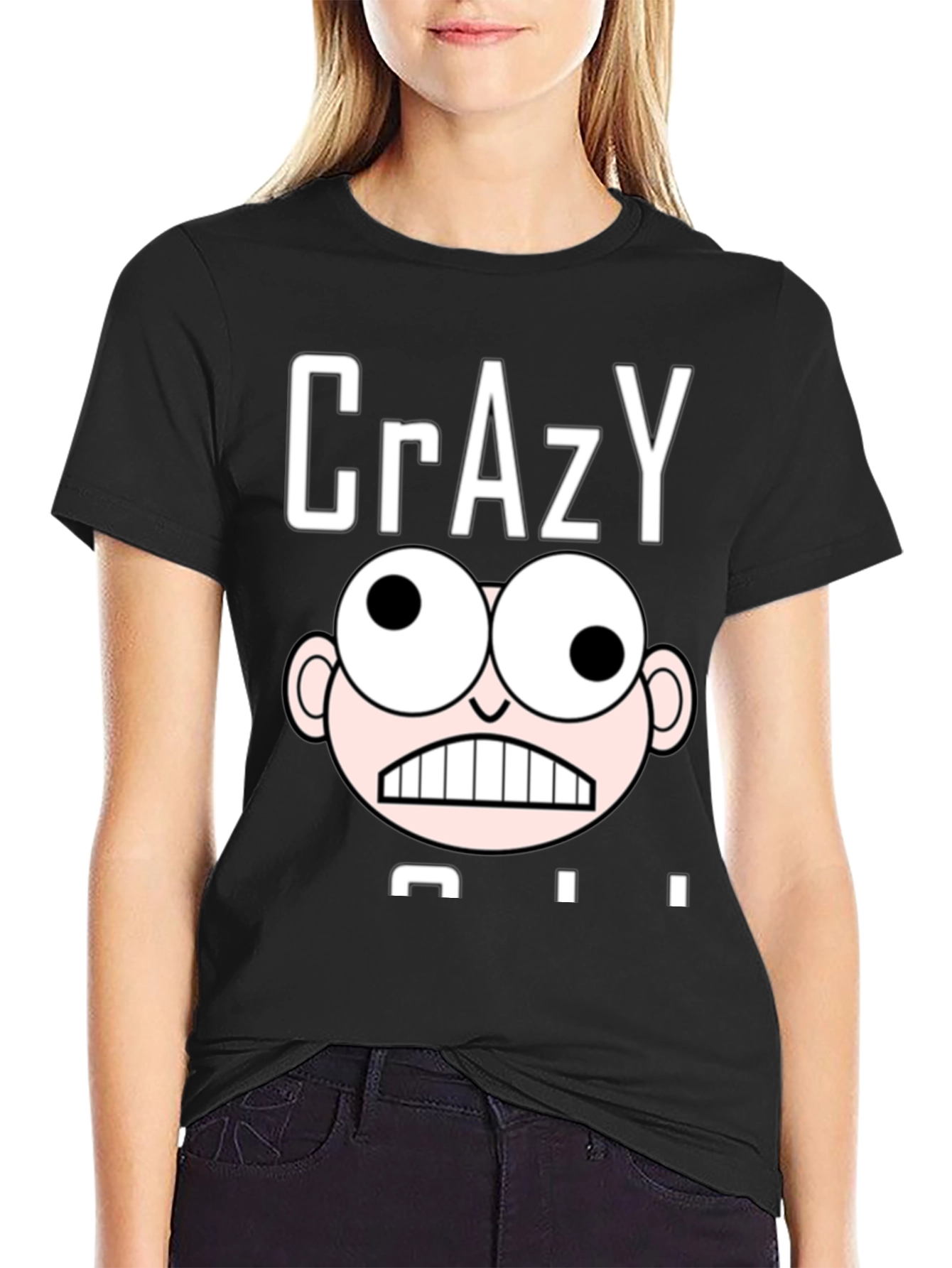 Crazy Character Graphic Print T-Shirt
