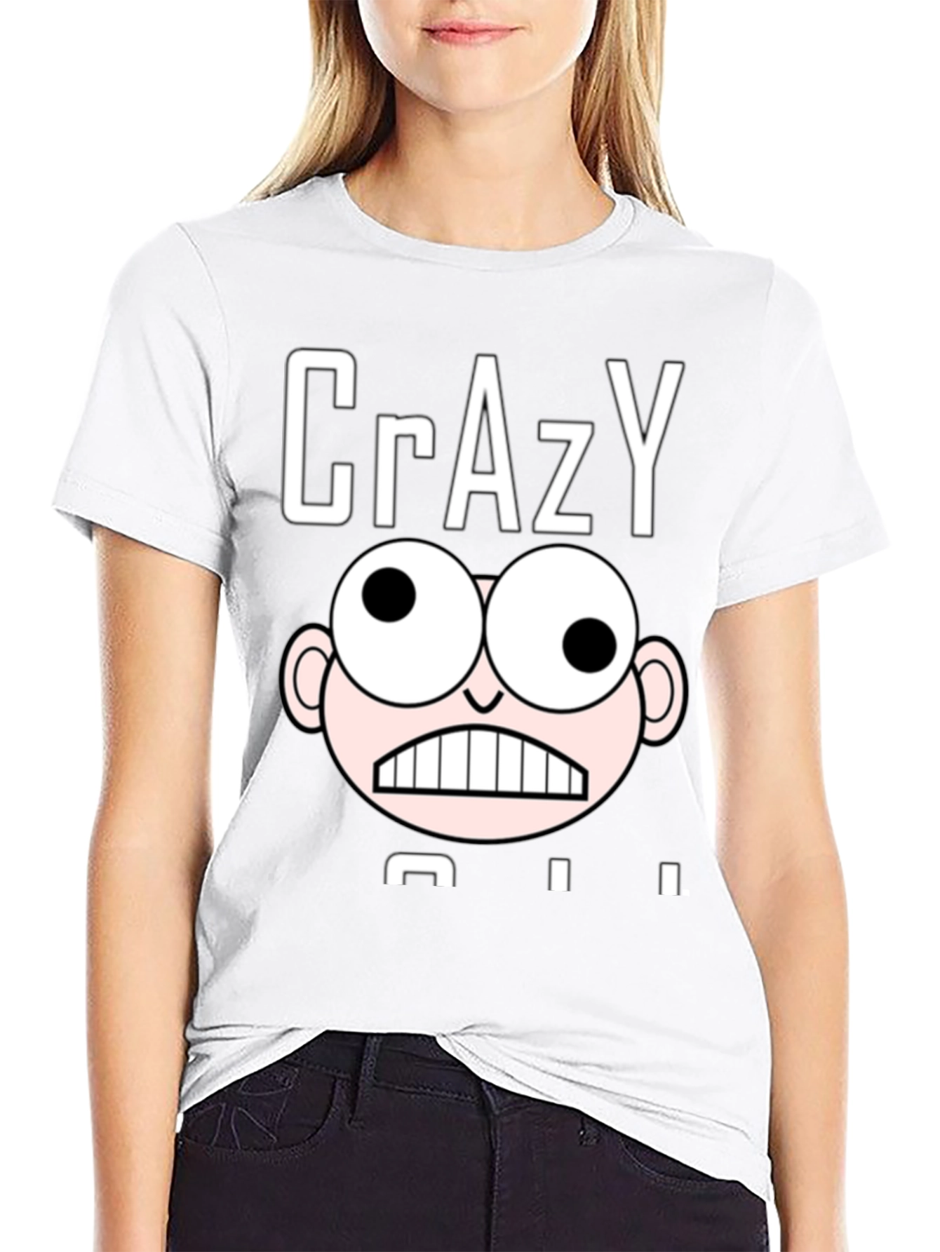 Crazy Character Graphic Print T-Shirt