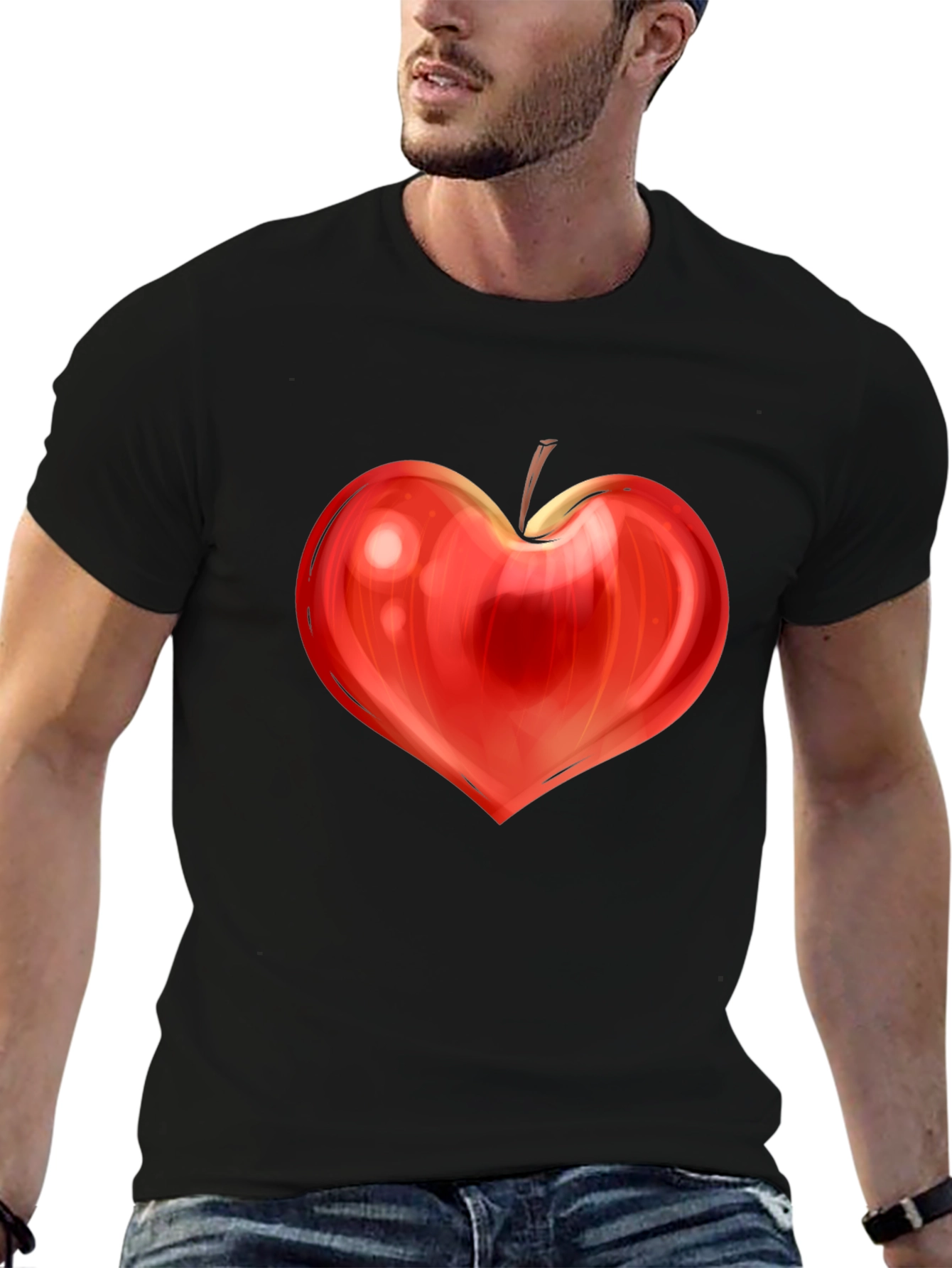 Heart Apple Design Tee