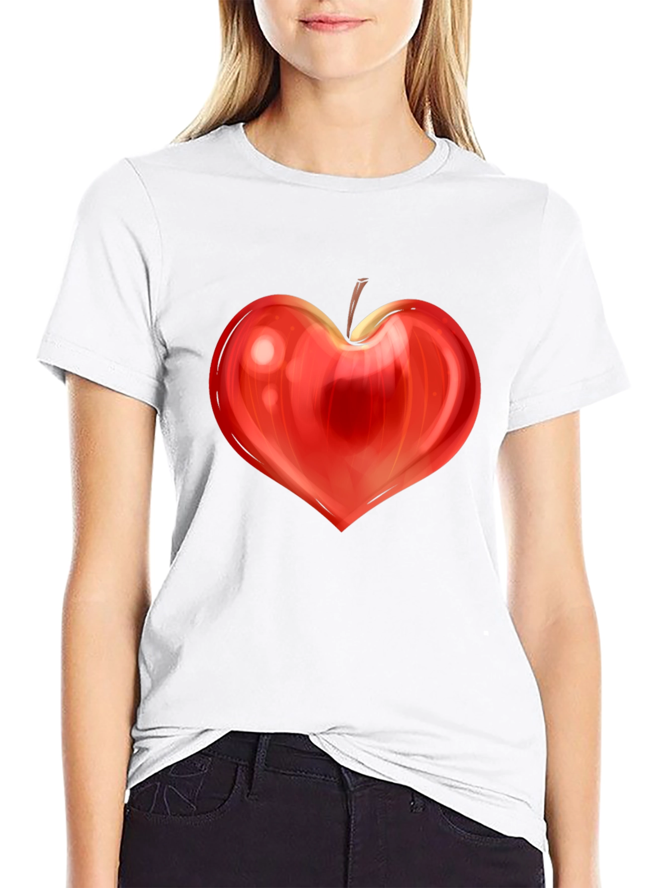 Heart Apple Design Tee