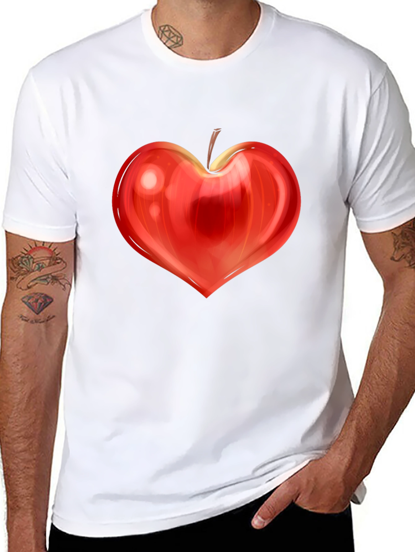 Heart Apple Design Tee