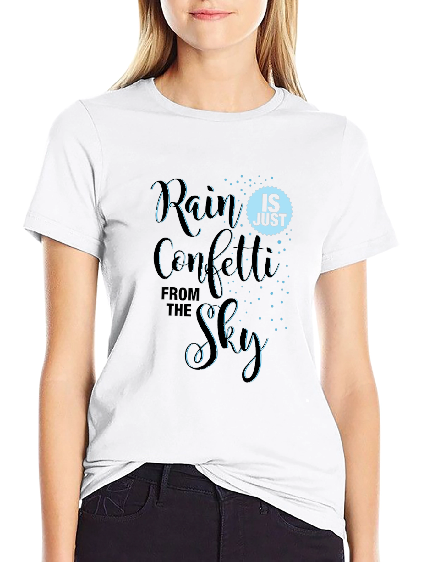 Rain Confetti Sky Graphic T-Shirt
