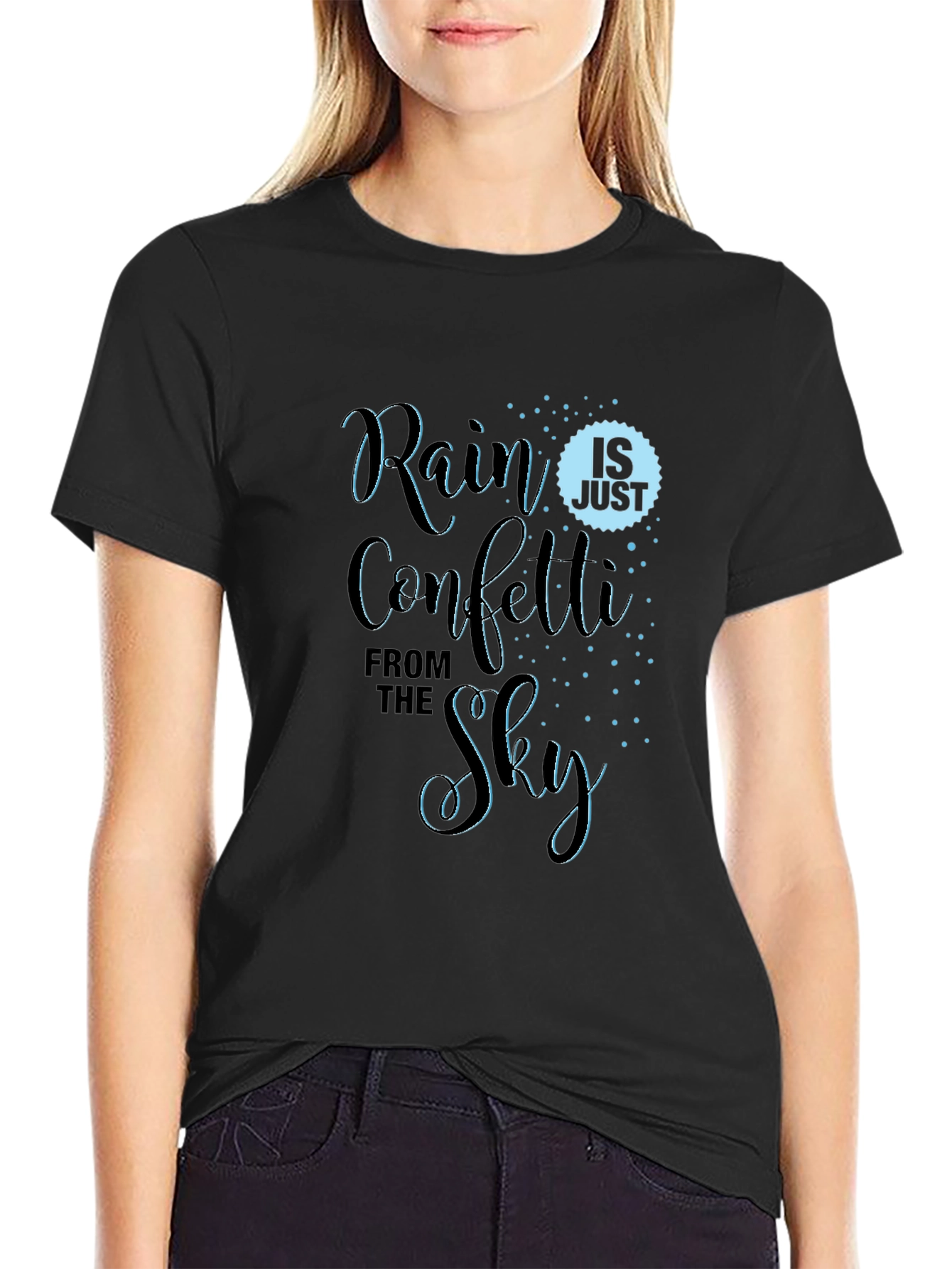Rain Confetti Sky Graphic T-Shirt
