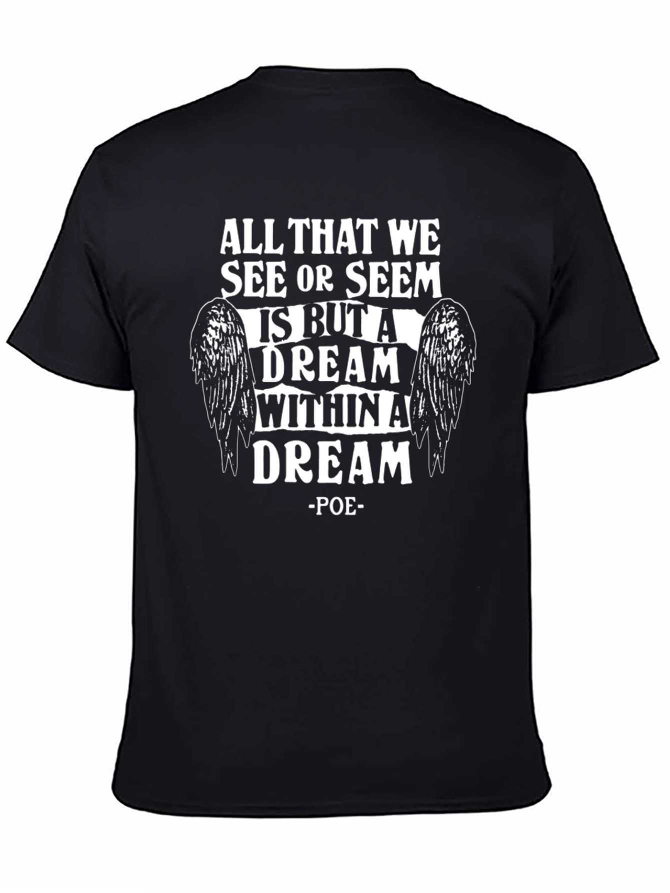 Edgar Allan Poe Dream T-Shirt Gothic Poetry Tee