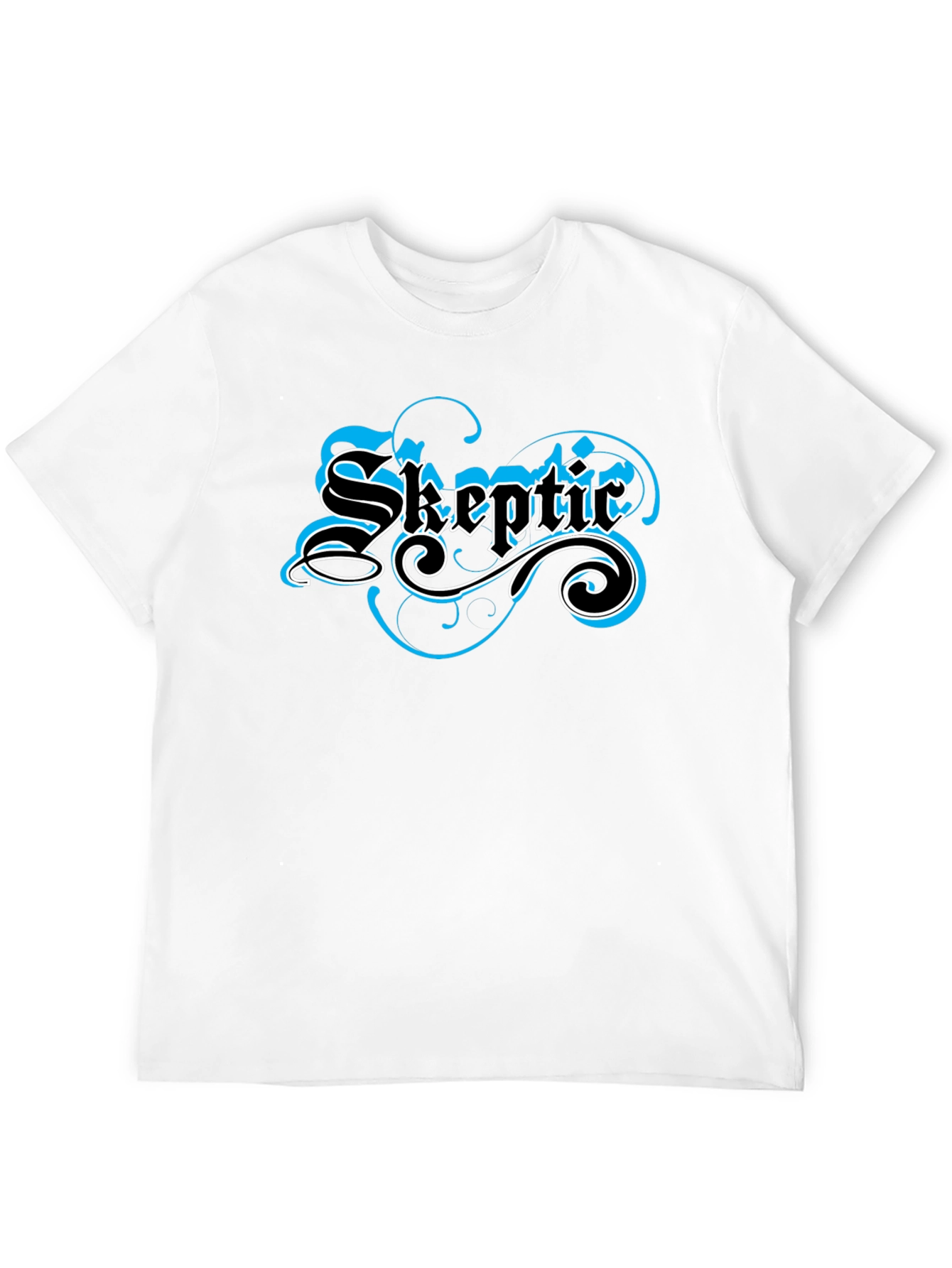 Skeptic Graphic T-Shirt - Black Crew Neck
