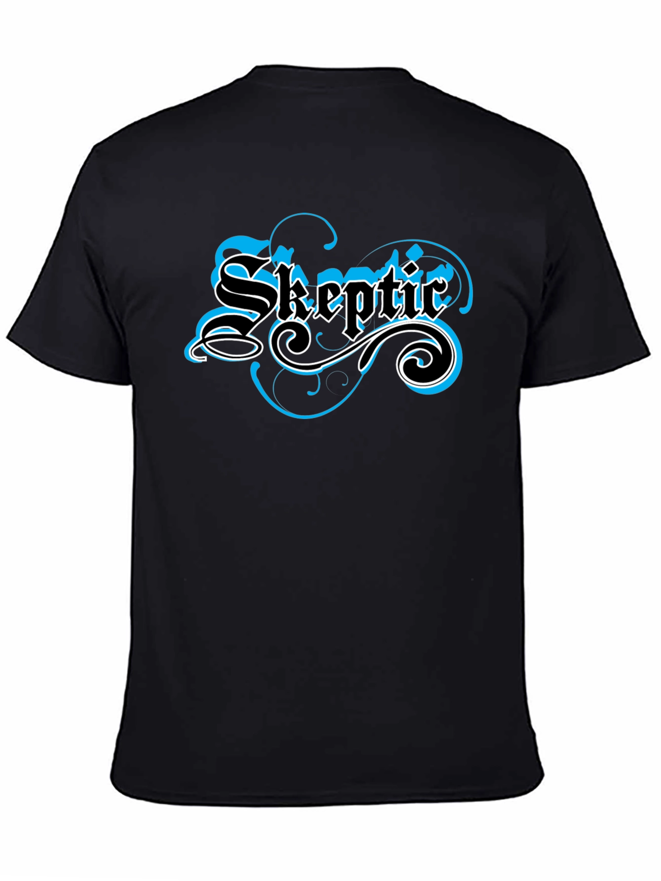 Skeptic Graphic T-Shirt - Black Crew Neck