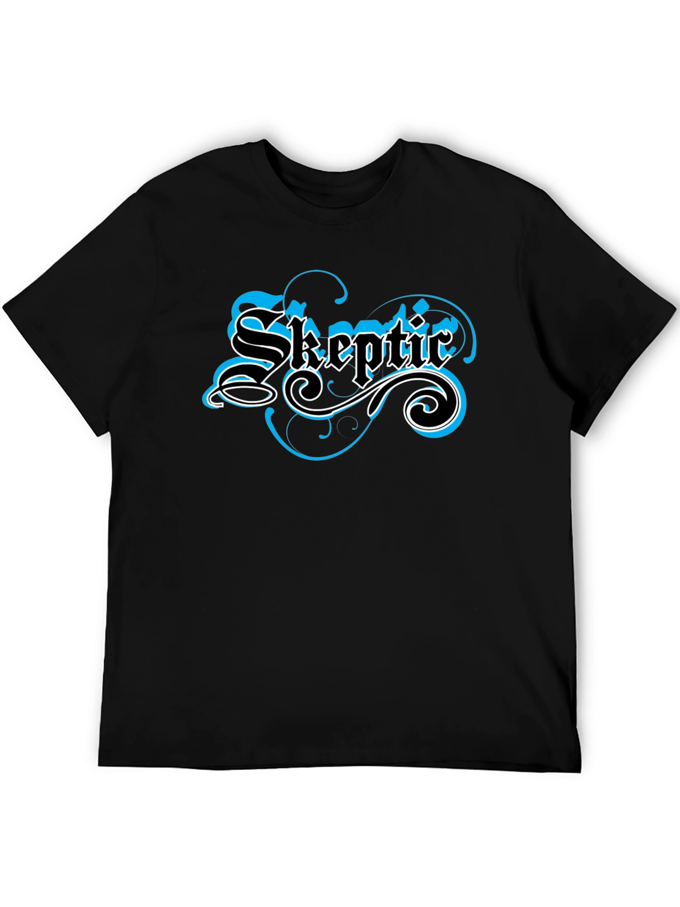 Skeptic Graphic T-Shirt - Black Crew Neck
