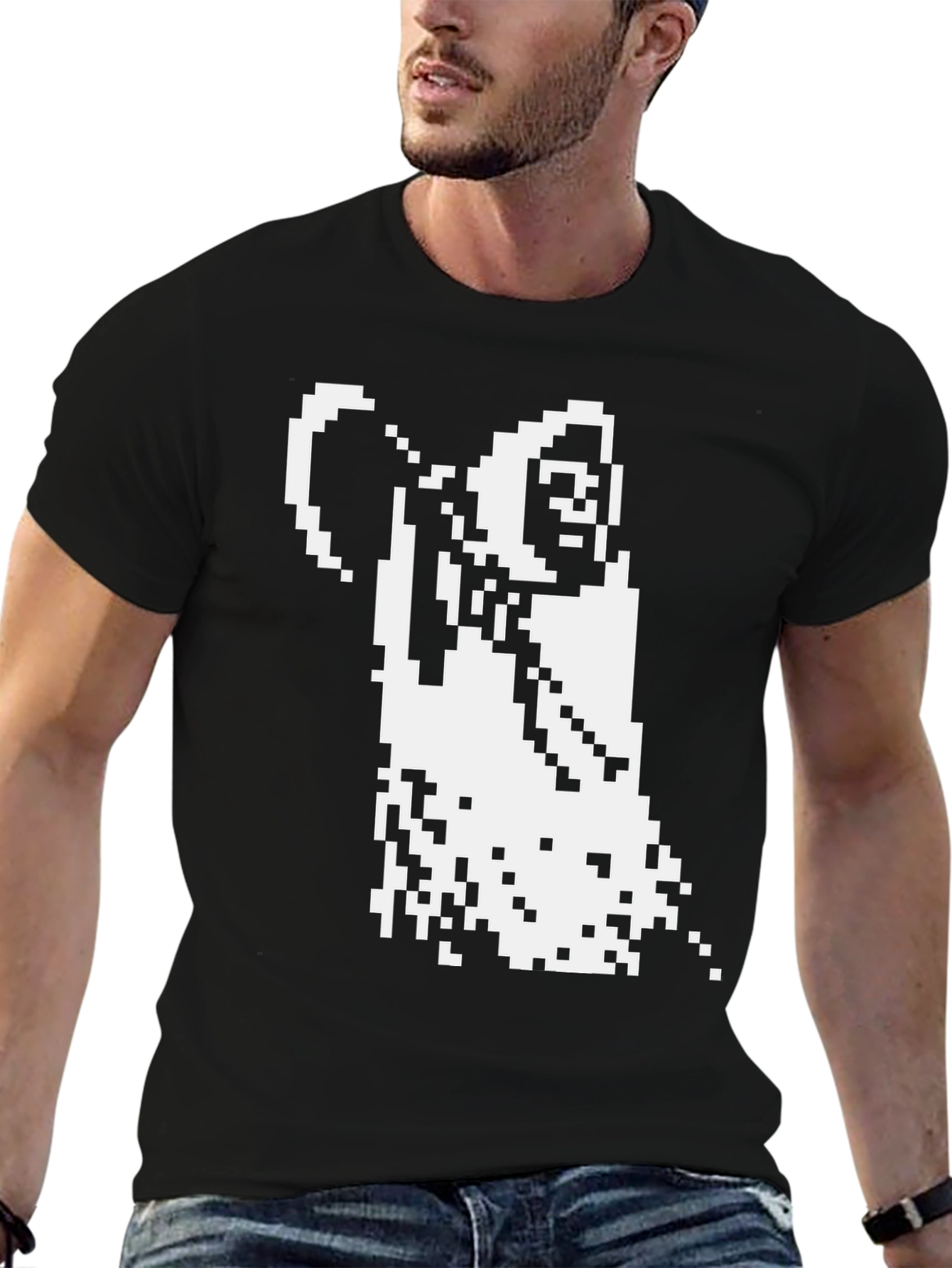 Pixel Grim Reaper T-Shirt - Black Graphic Tee