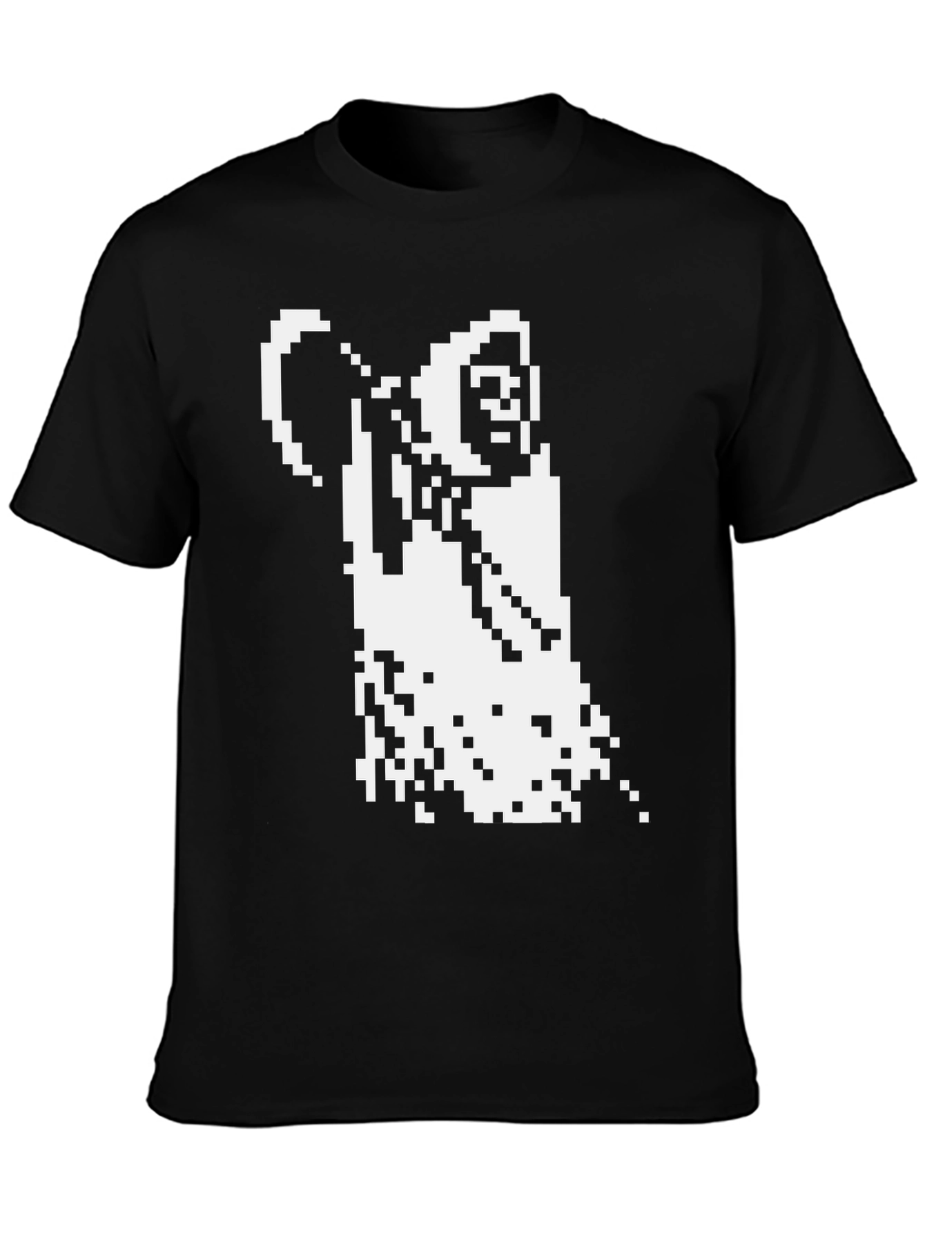 Pixel Grim Reaper T-Shirt - Black Graphic Tee