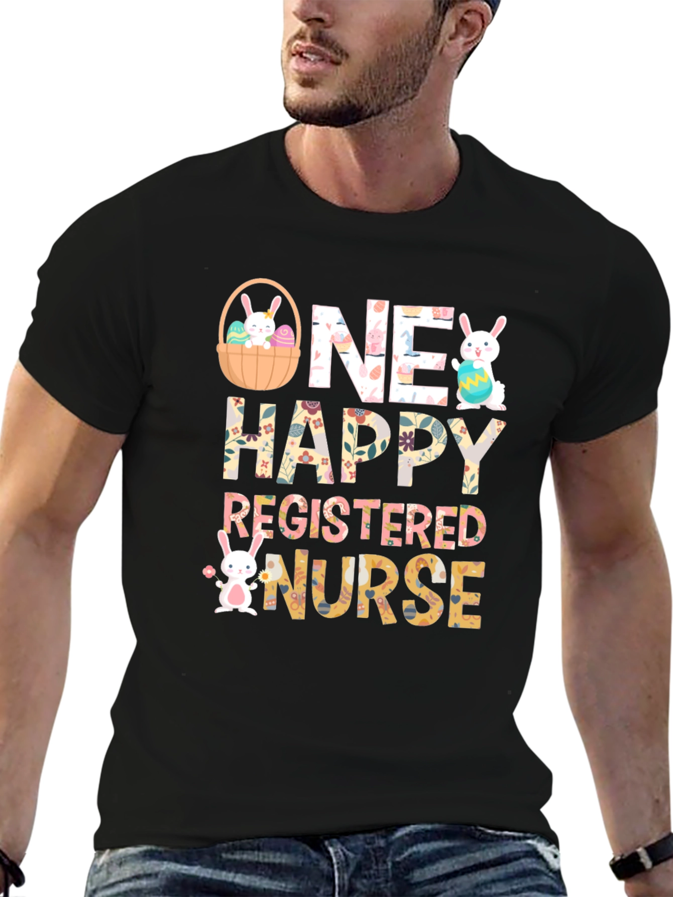One Happy Registered Nurse Easter T-Shirt