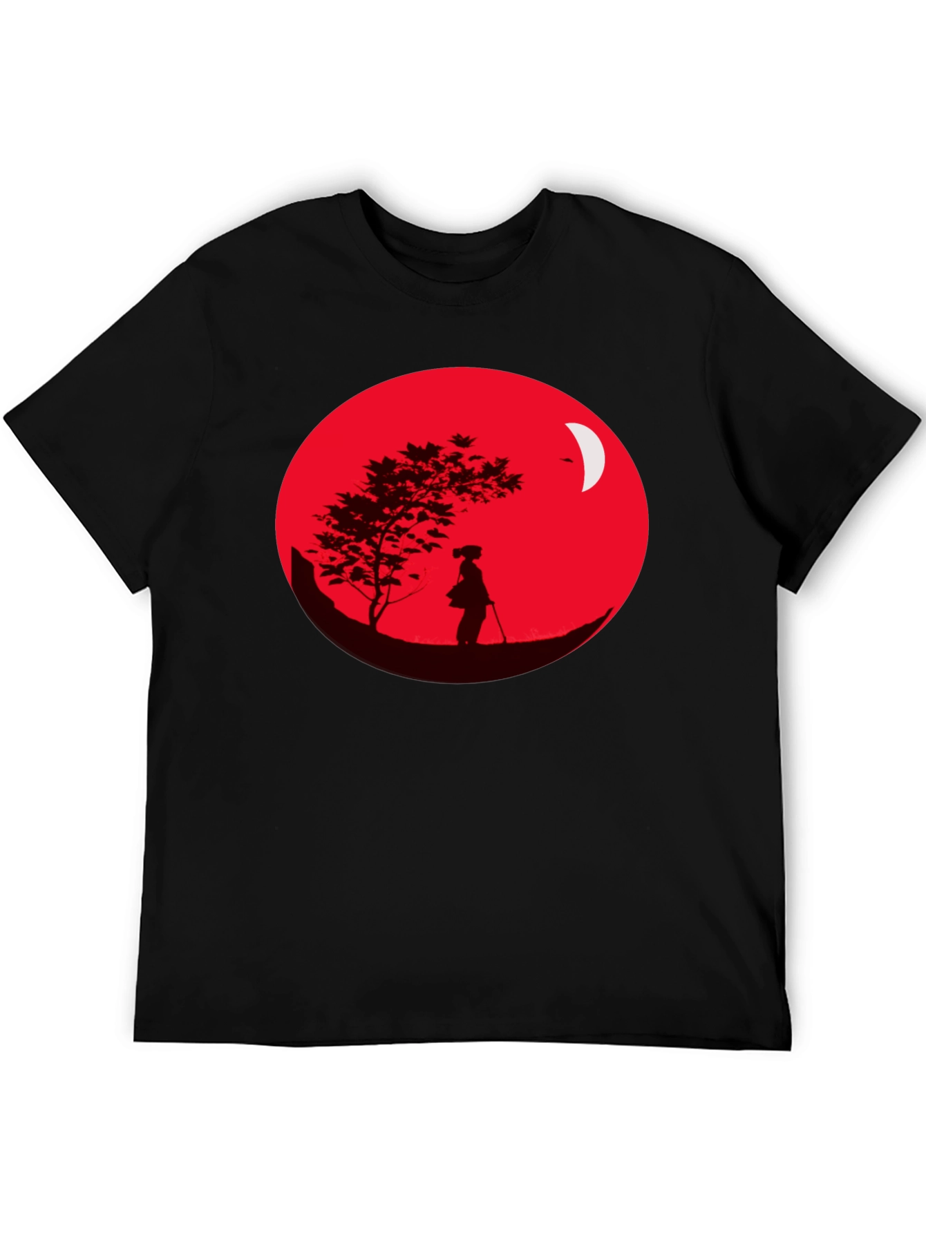 Samurai Silhouette Graphic Tee