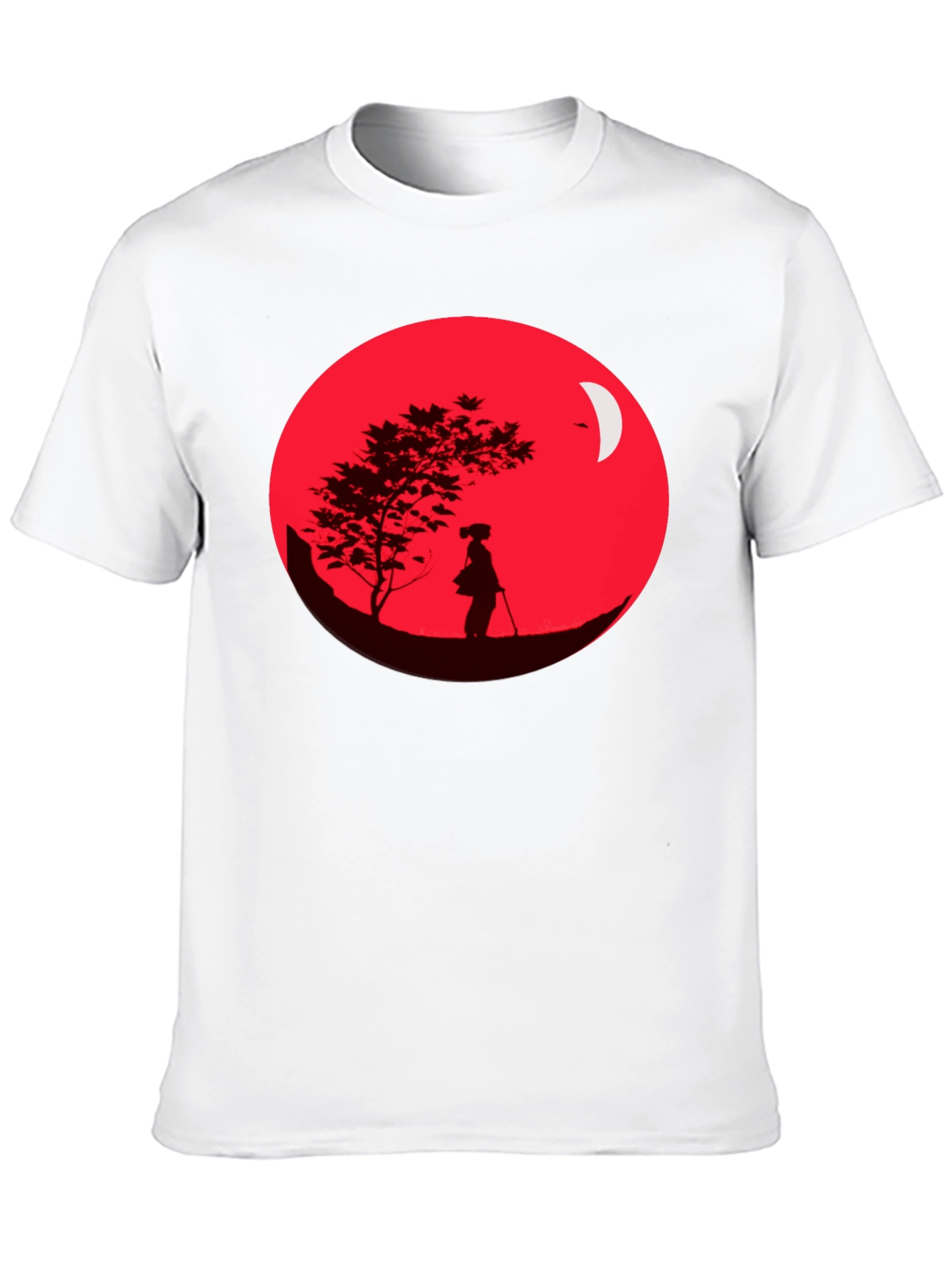 Samurai Silhouette Graphic Tee