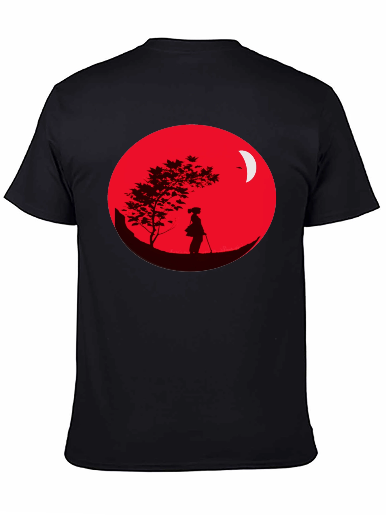 Samurai Silhouette Graphic Tee