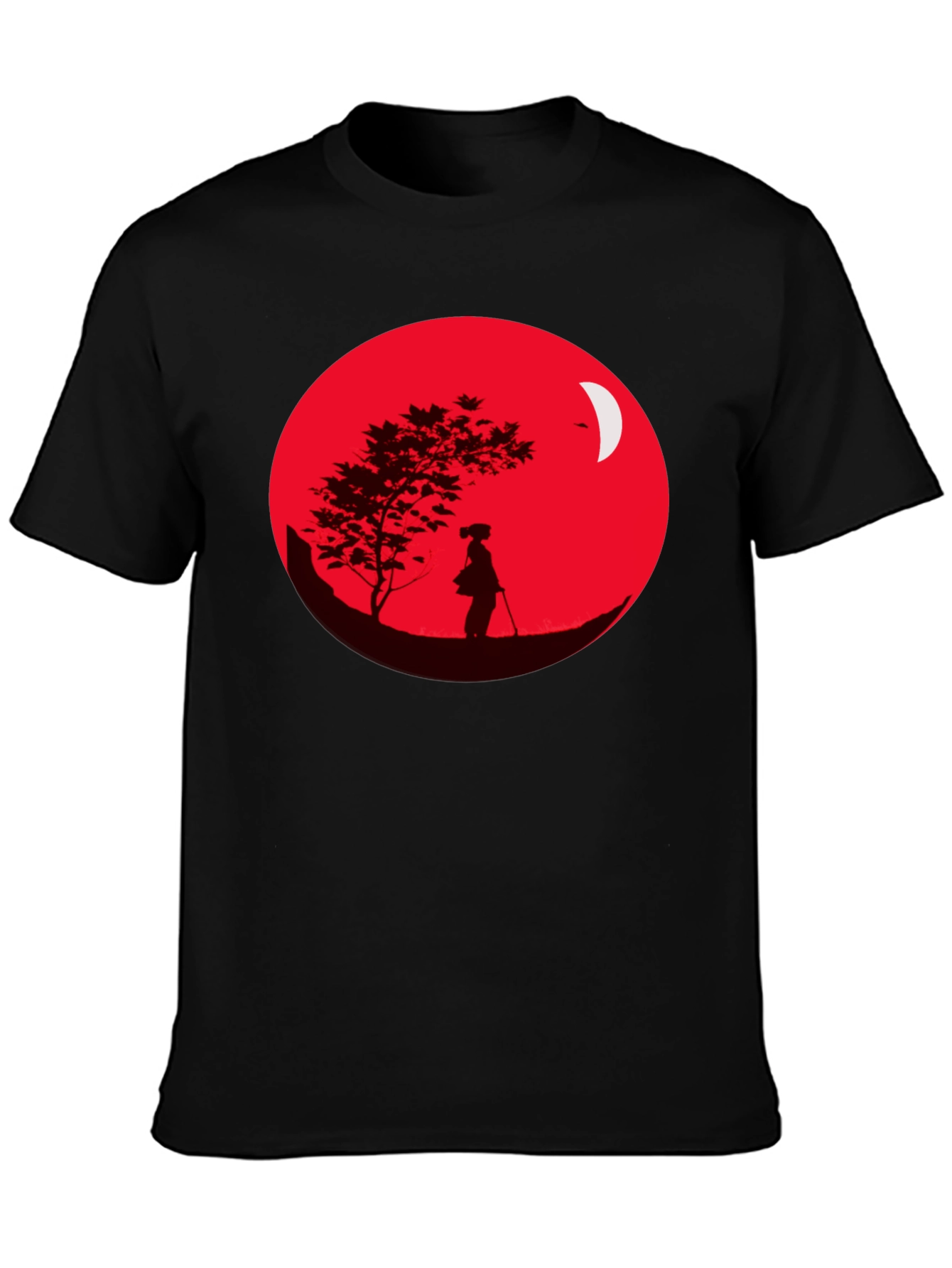 Samurai Silhouette Graphic Tee