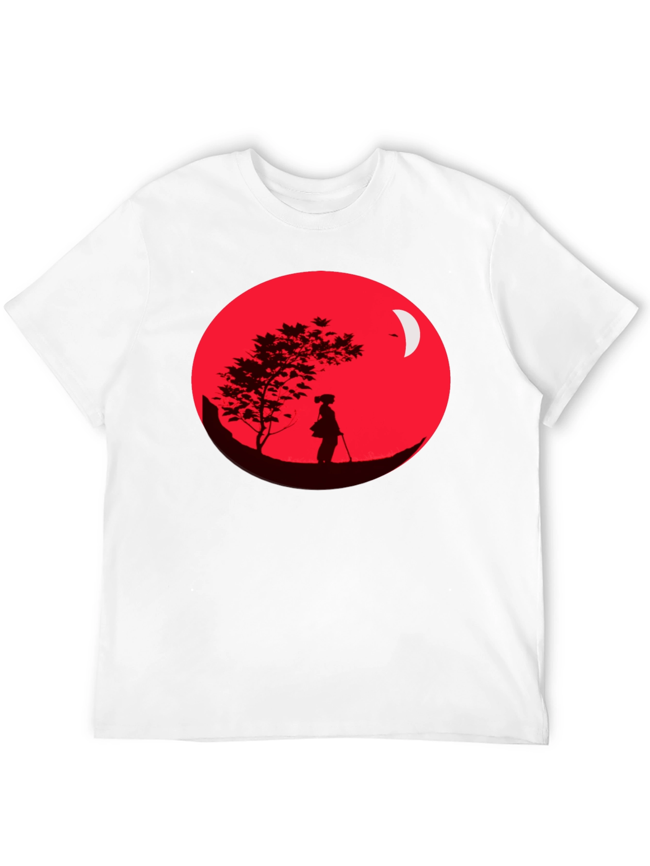 Samurai Silhouette Graphic Tee