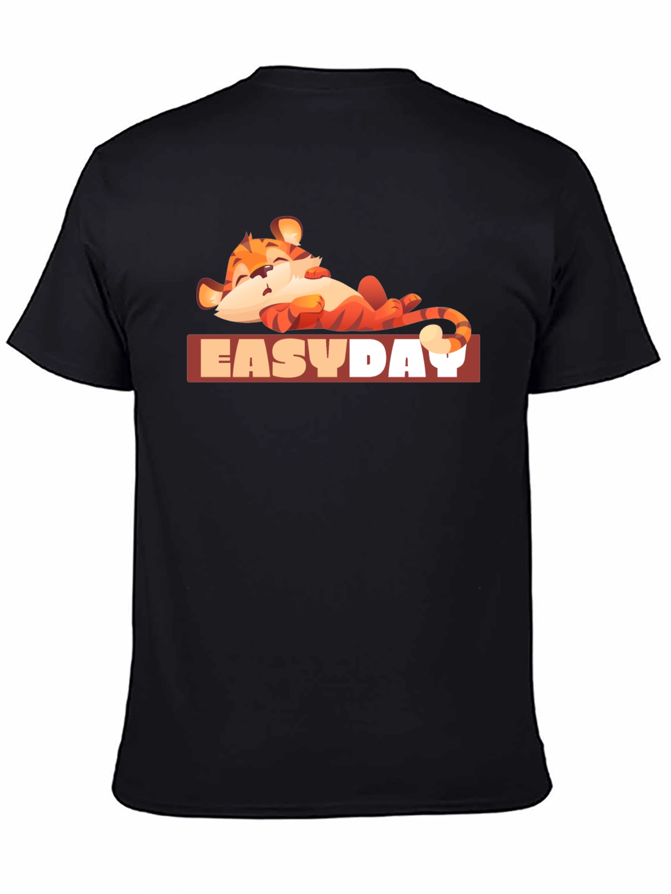 Easy Day Tiger Graphic Tee - Relaxed Vibe