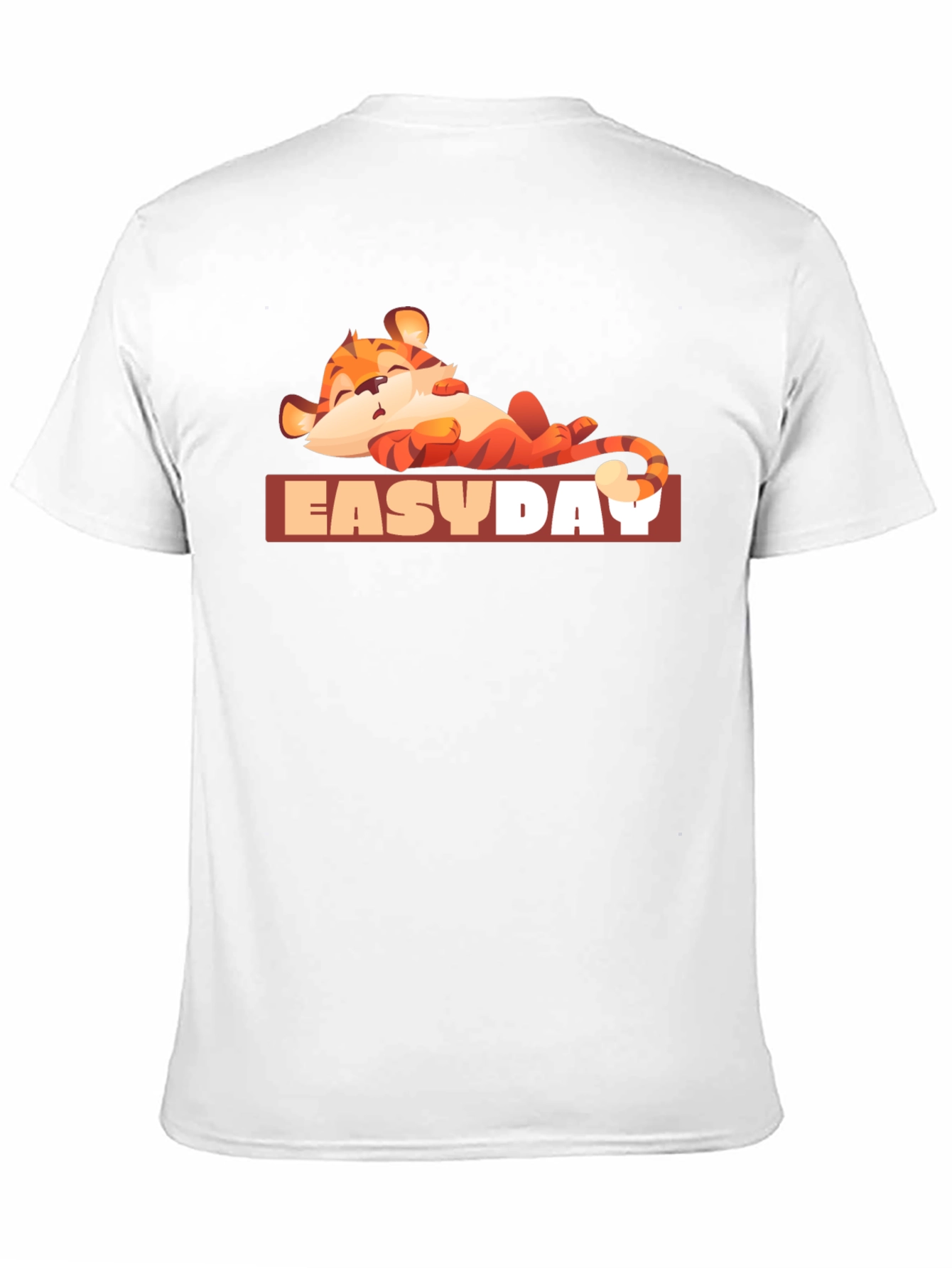 Easy Day Tiger Graphic Tee - Relaxed Vibe