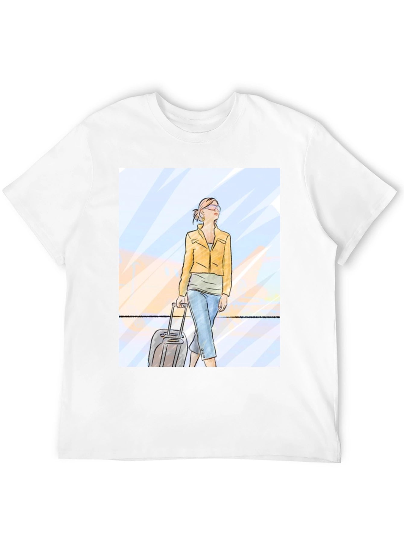 Traveler Graphic Tee - Black Crew Neck