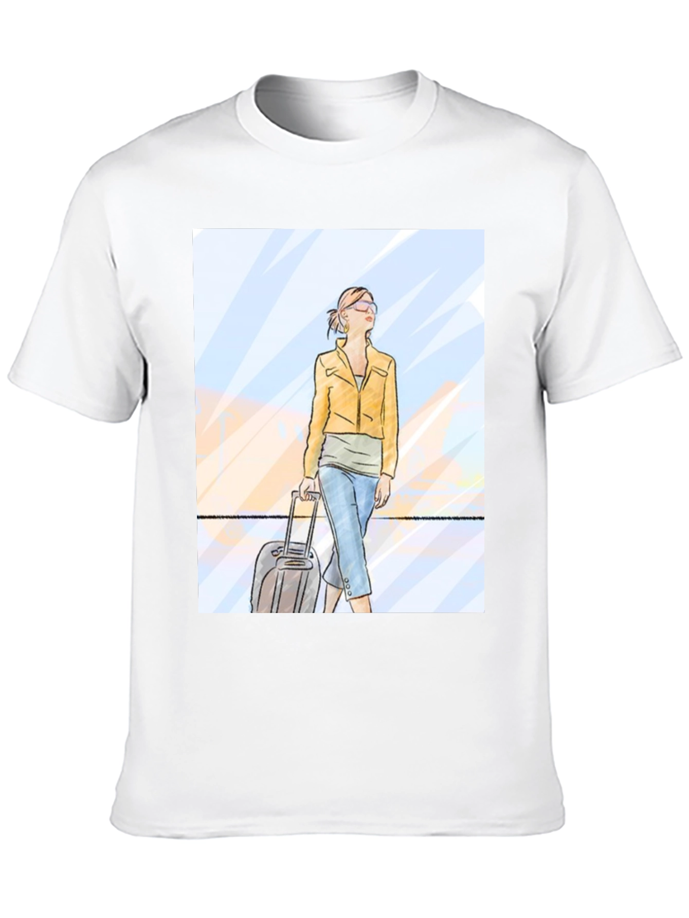 Traveler Graphic Tee - Black Crew Neck