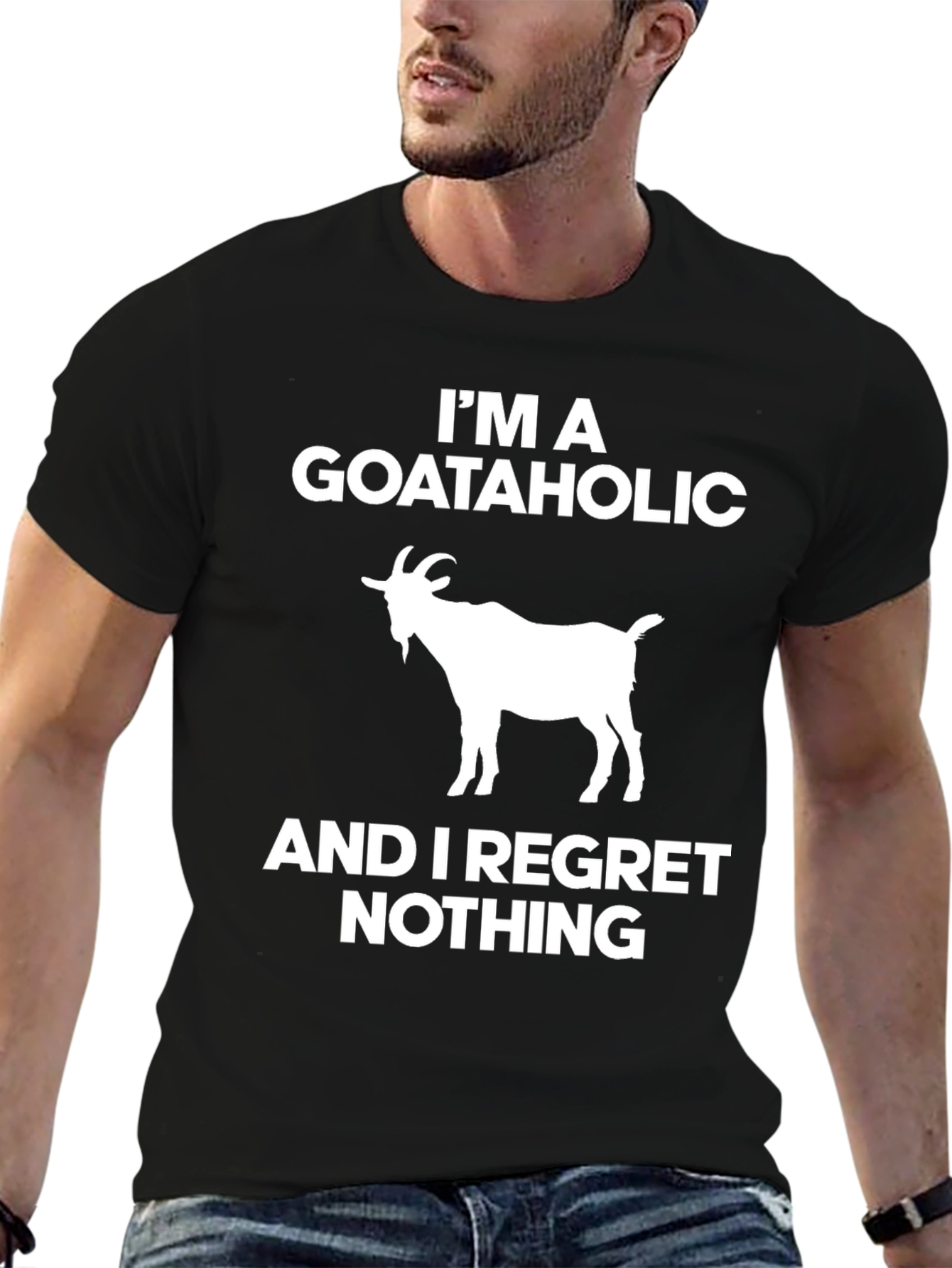 Goataholic Graphic Tee - Regret Nothing!