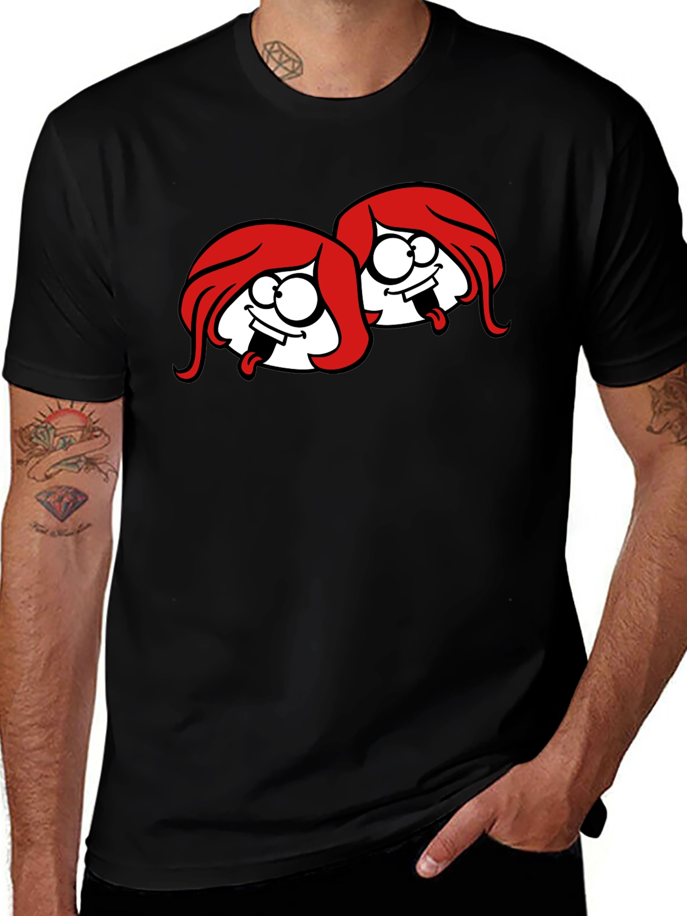 Cartoon Red Hair T-Shirt