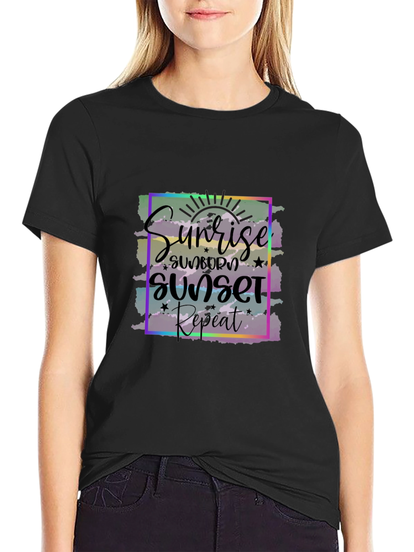 Sunrise Sunset Repeat Graphic Tee