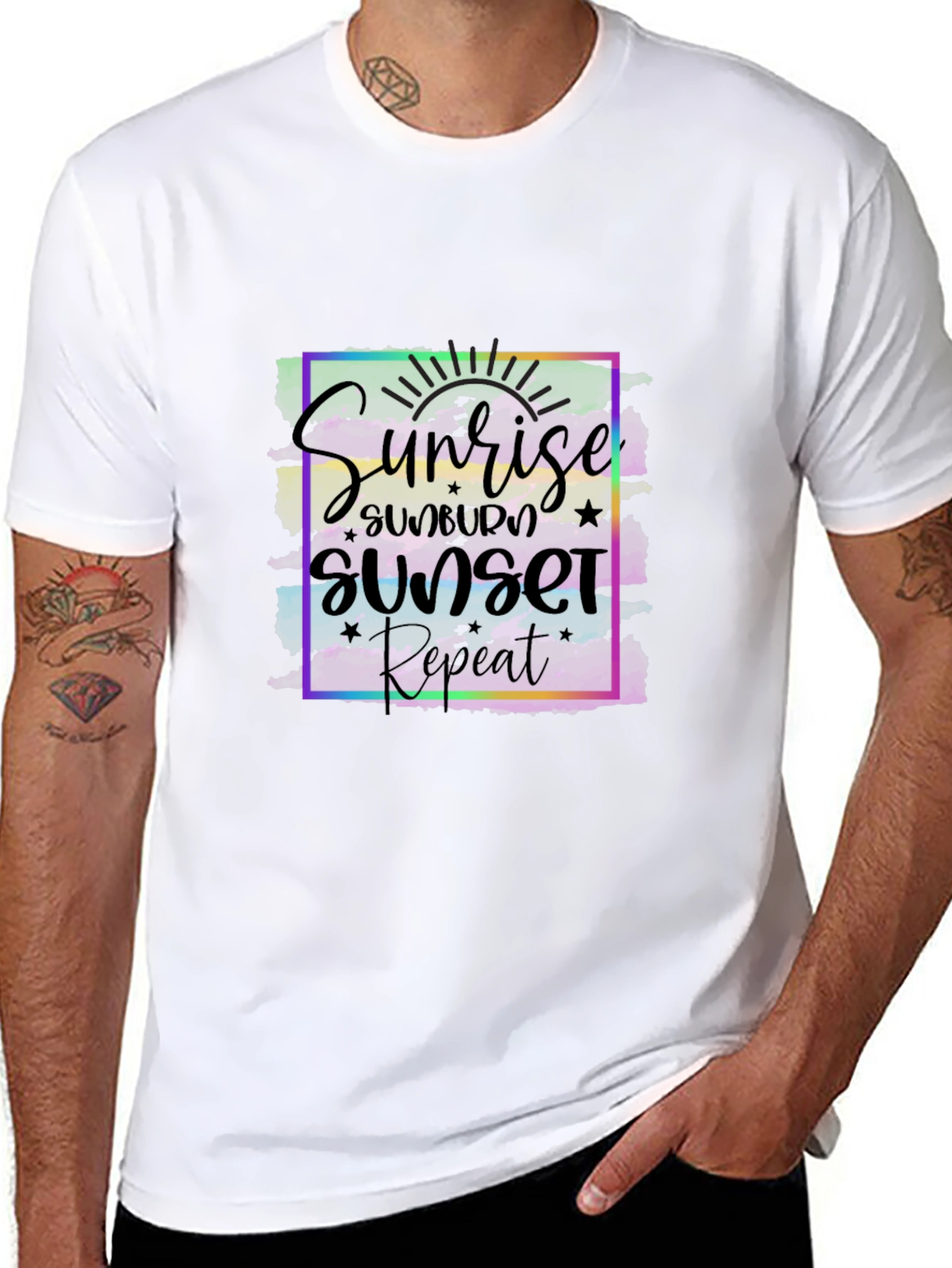 Sunrise Sunset Repeat Graphic Tee
