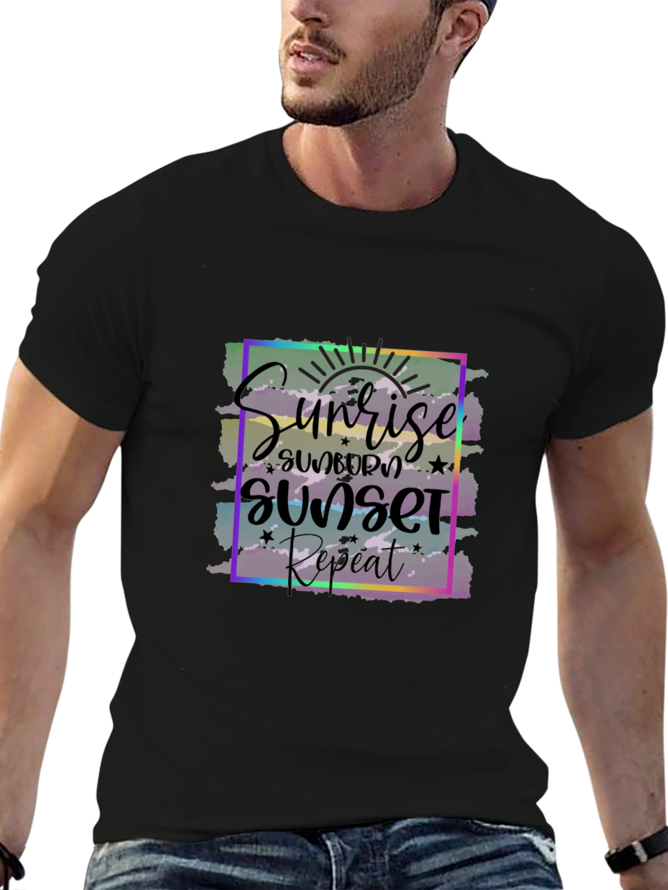 Sunrise Sunset Repeat Graphic Tee