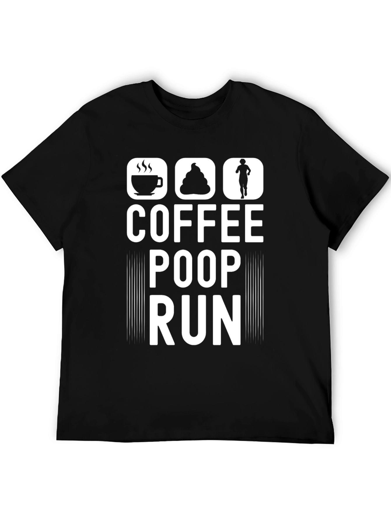 Coffee Poop Run Graphic T-Shirt