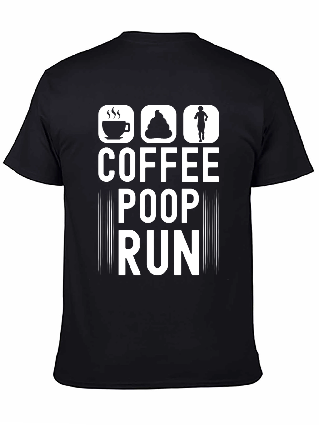 Coffee Poop Run Graphic T-Shirt
