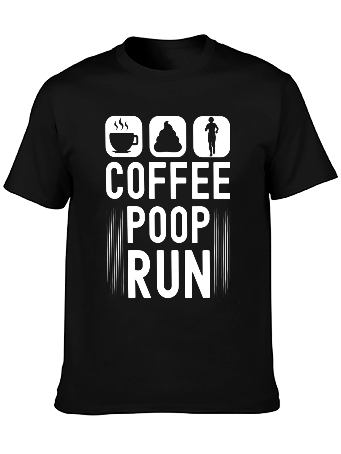 Coffee Poop Run Graphic T-Shirt