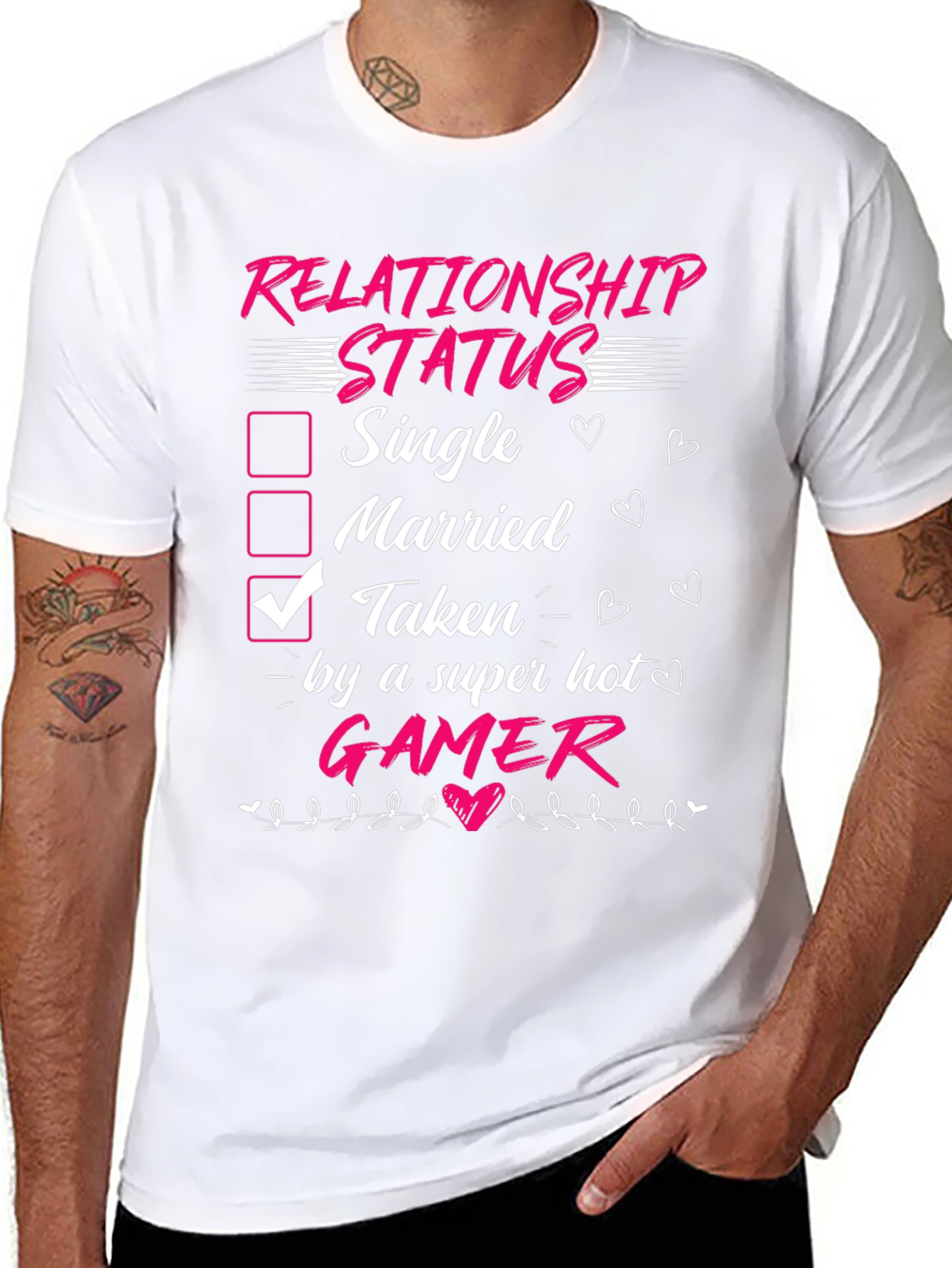 Relationship Status Taken by Gamer Funny T-Shirt