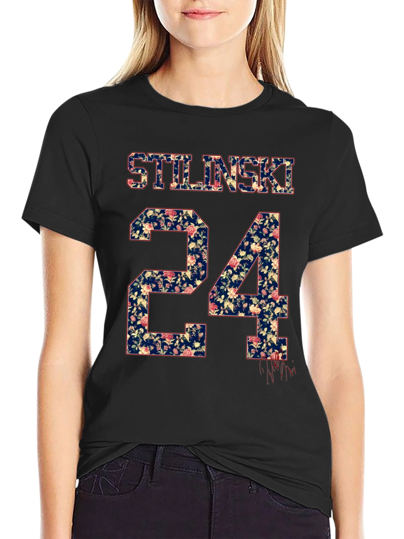 Stilinski 24 Floral Print T-Shirt