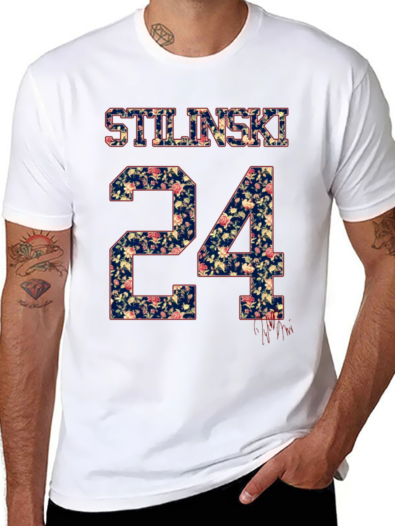 Stilinski 24 Floral Print T-Shirt
