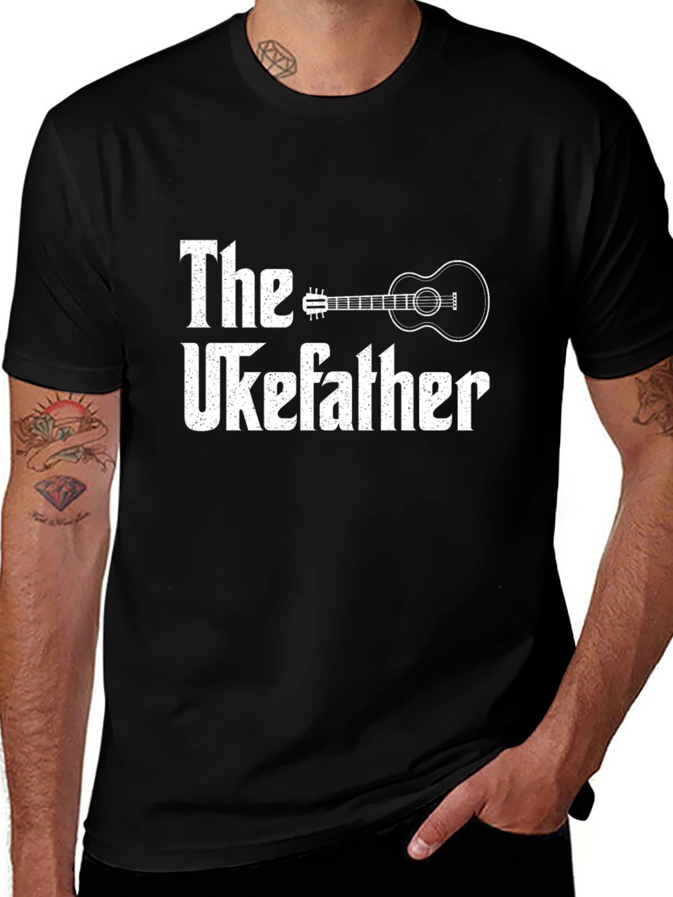 The Ukefather Funny Ukulele T-Shirt