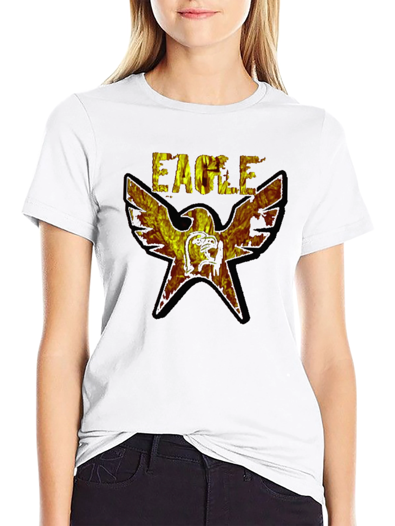 Fiery Eagle Graphic T-Shirt - Bold & Unique Design