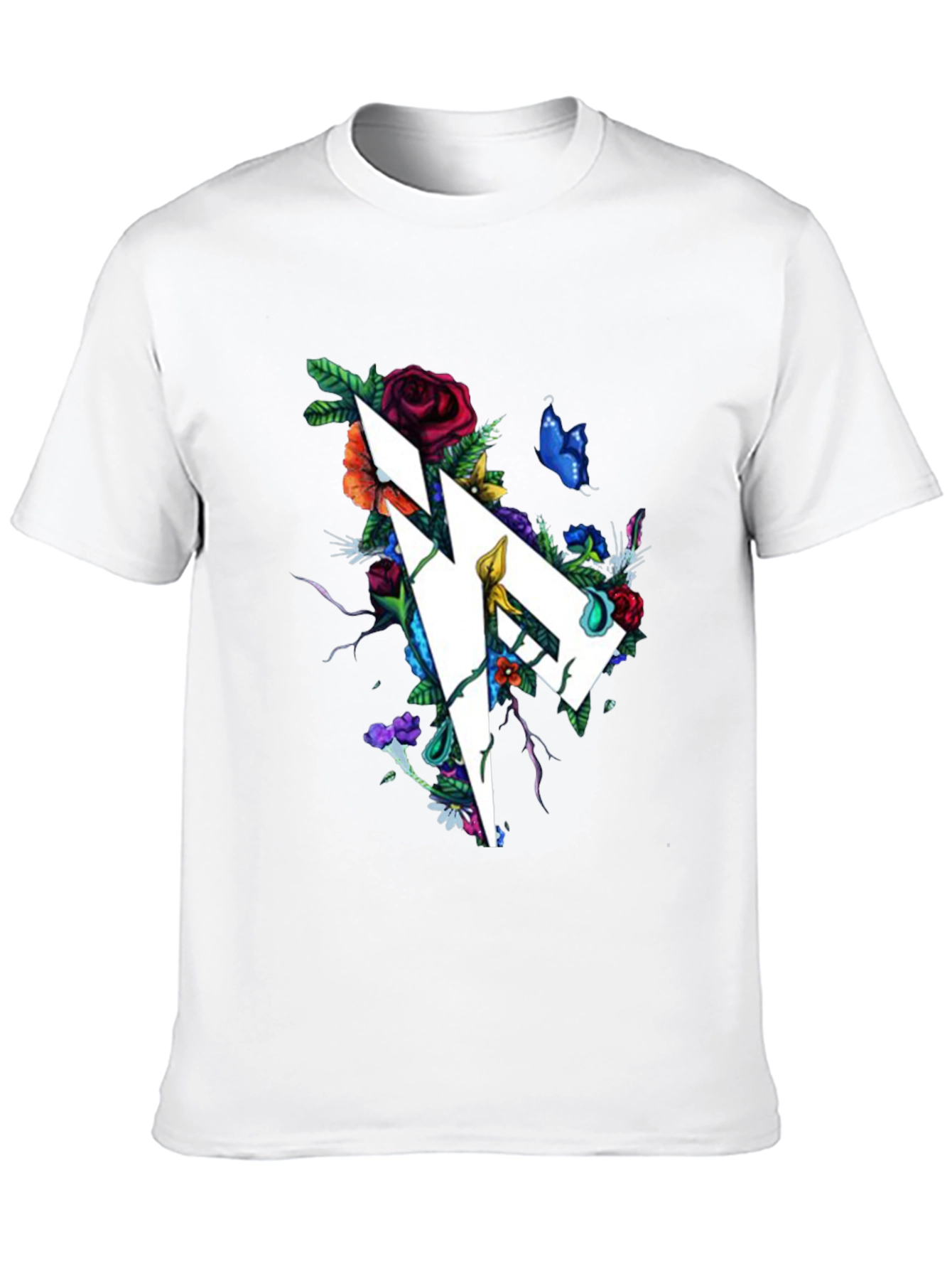 Floral Geometric Graphic Print T-Shirt