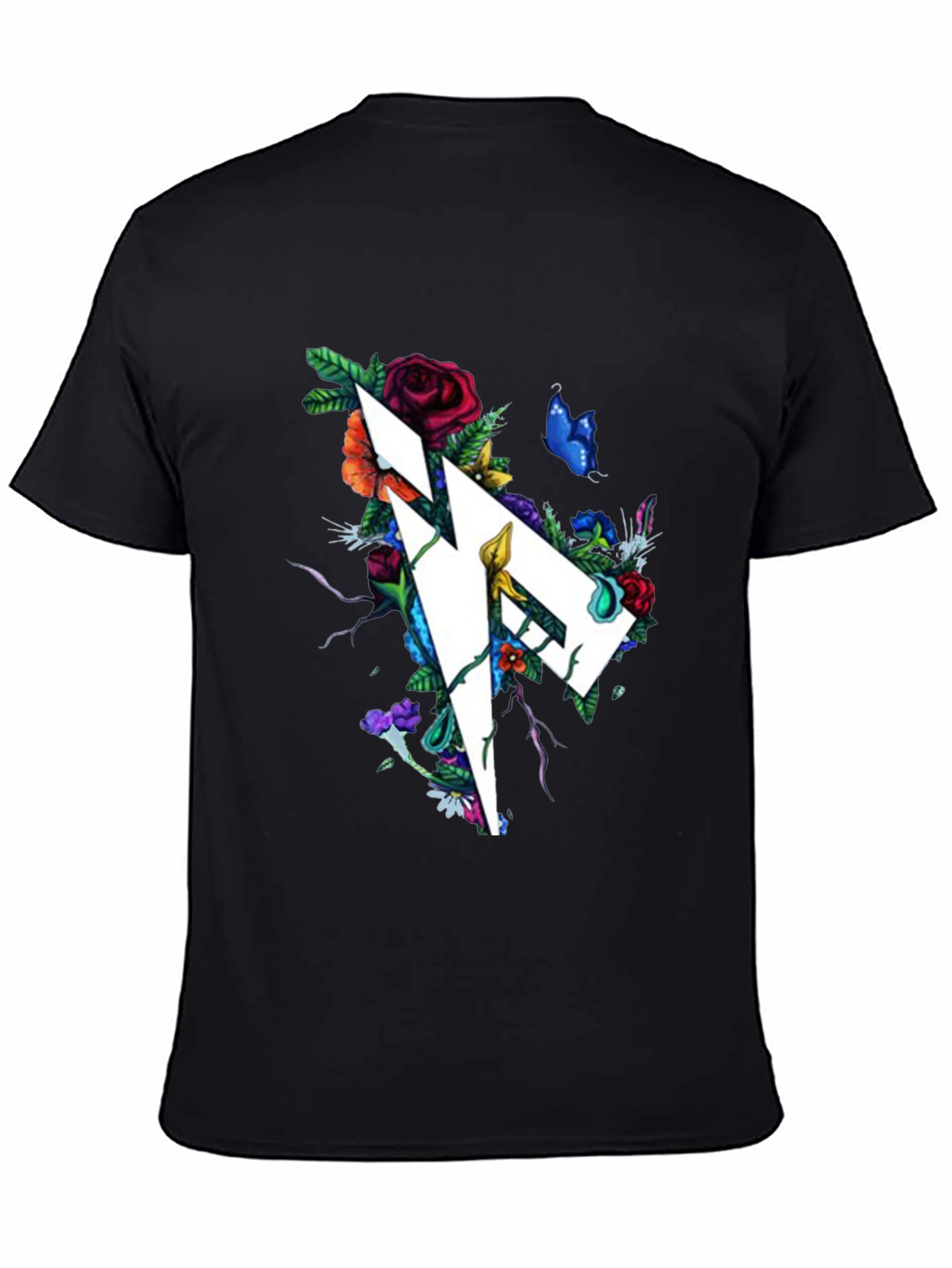 Floral Geometric Graphic Print T-Shirt