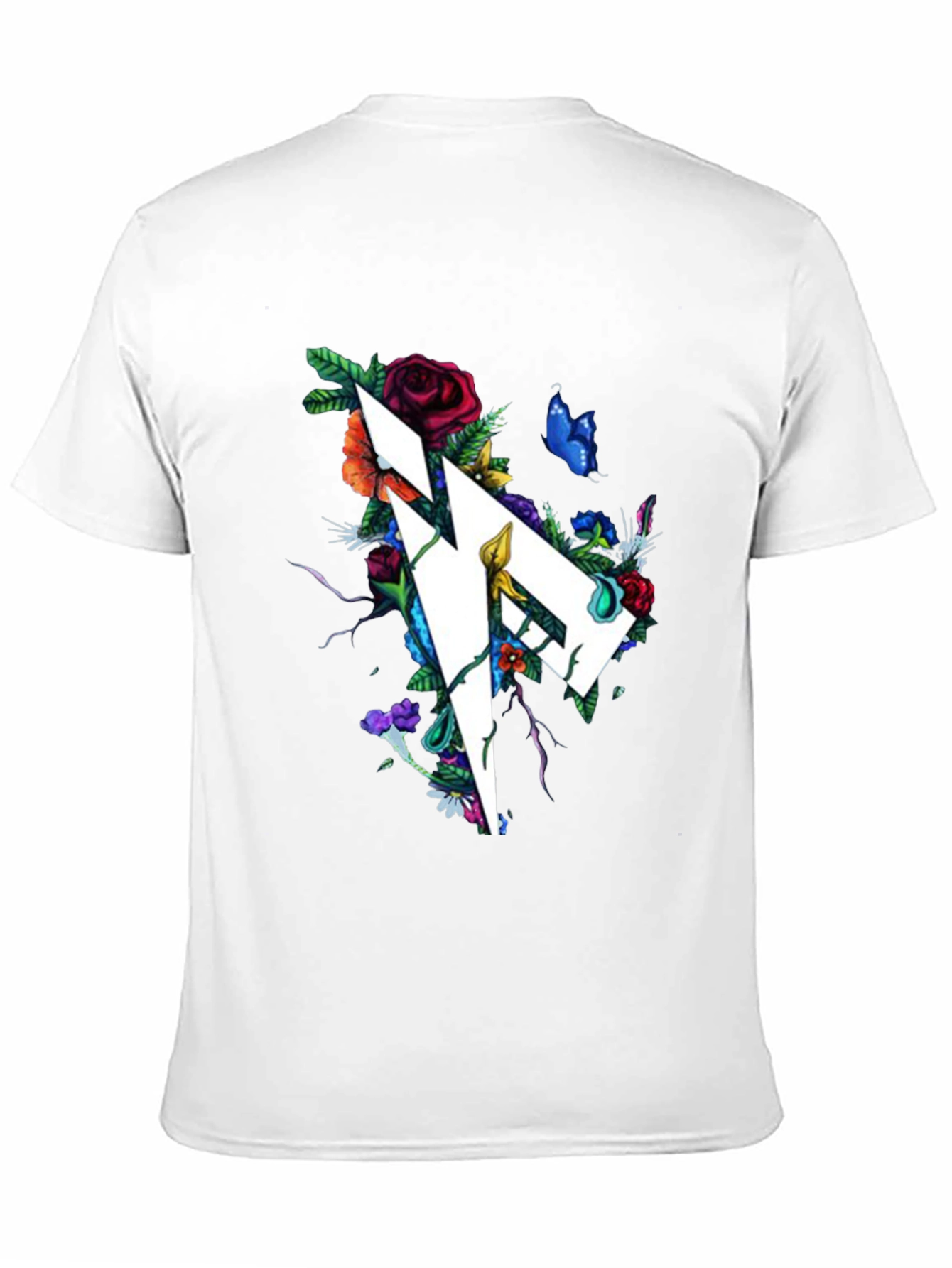 Floral Geometric Graphic Print T-Shirt