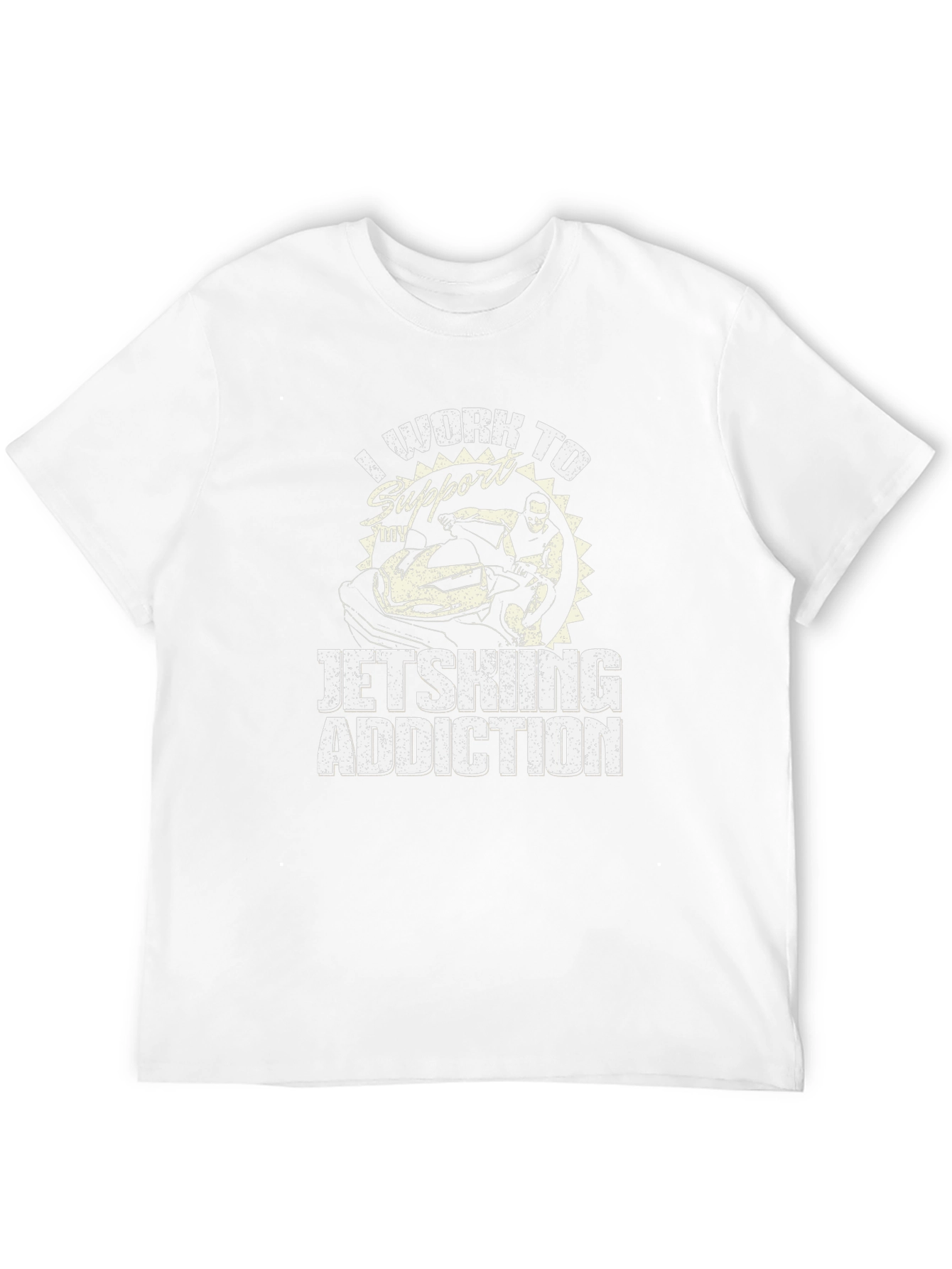 Jet Skiing Addiction Graphic Tee - Cool Hobby Shirt