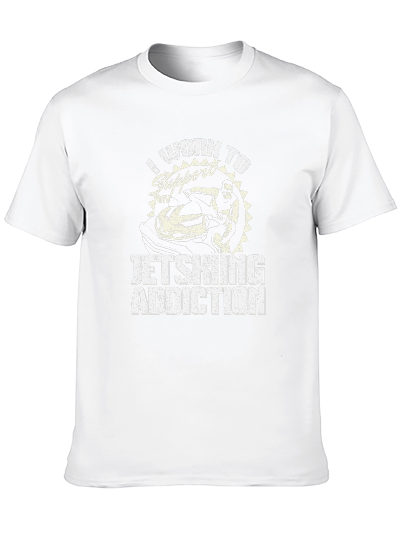 Jet Skiing Addiction Graphic Tee - Cool Hobby Shirt