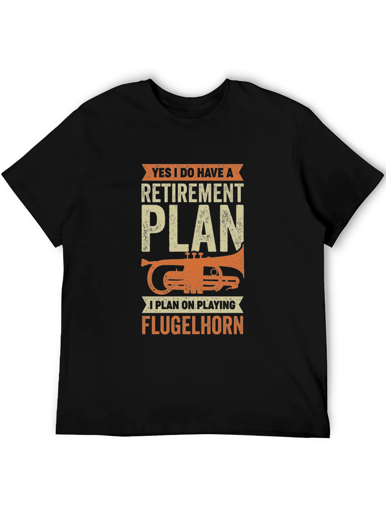 Funny Retirement Plan Flugelhorn Player T-Shirt