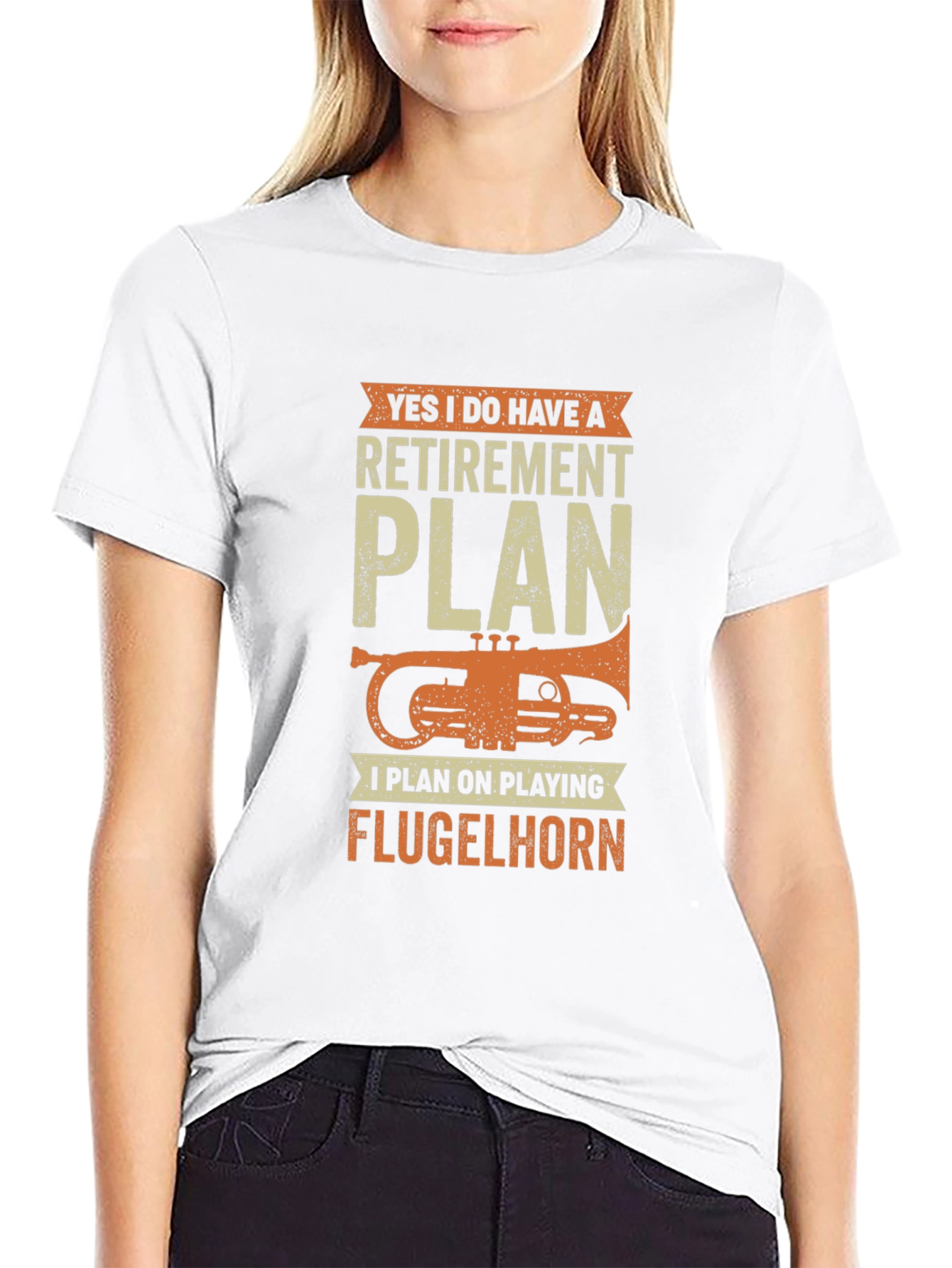 Funny Retirement Plan Flugelhorn Player T-Shirt