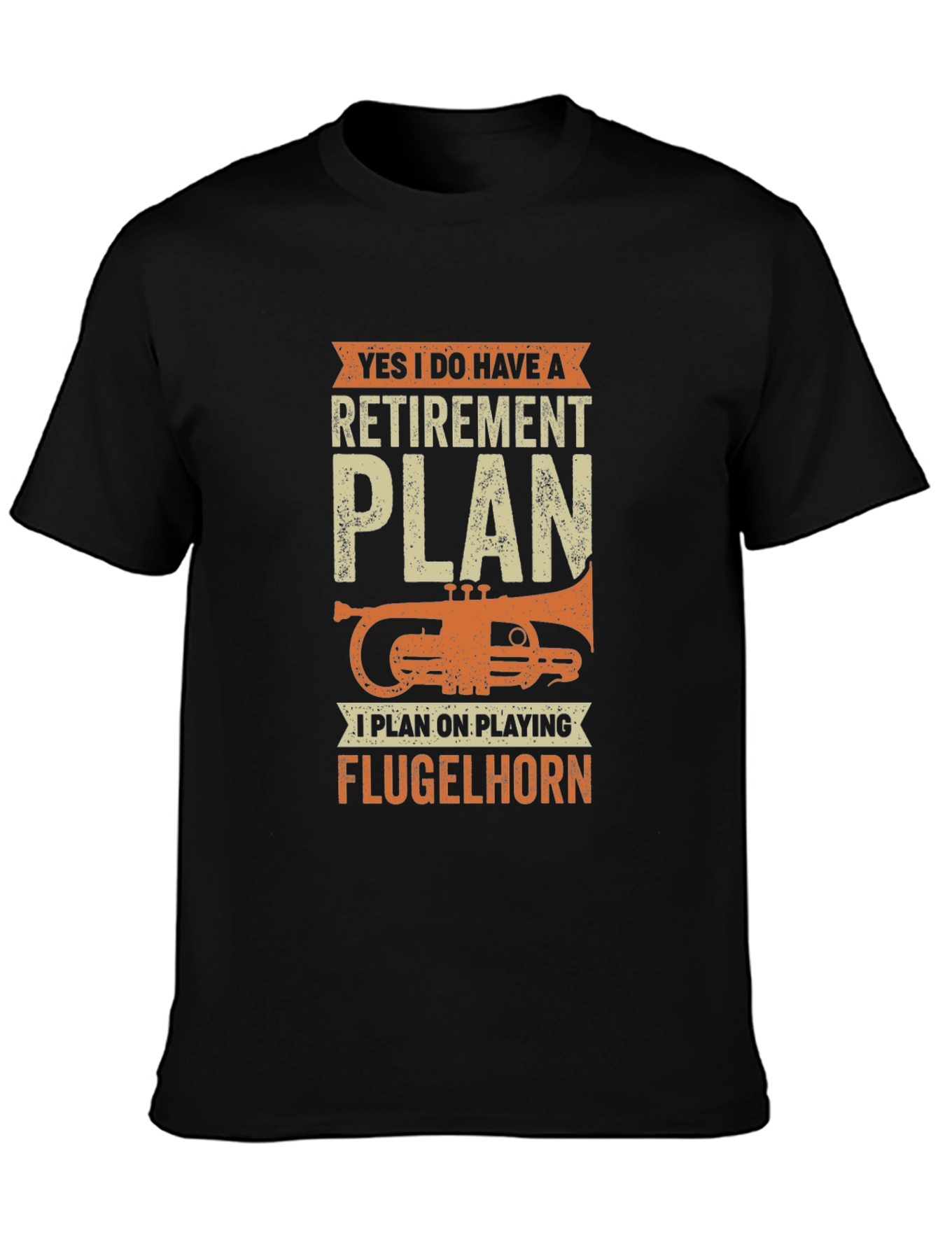 Funny Retirement Plan Flugelhorn Player T-Shirt